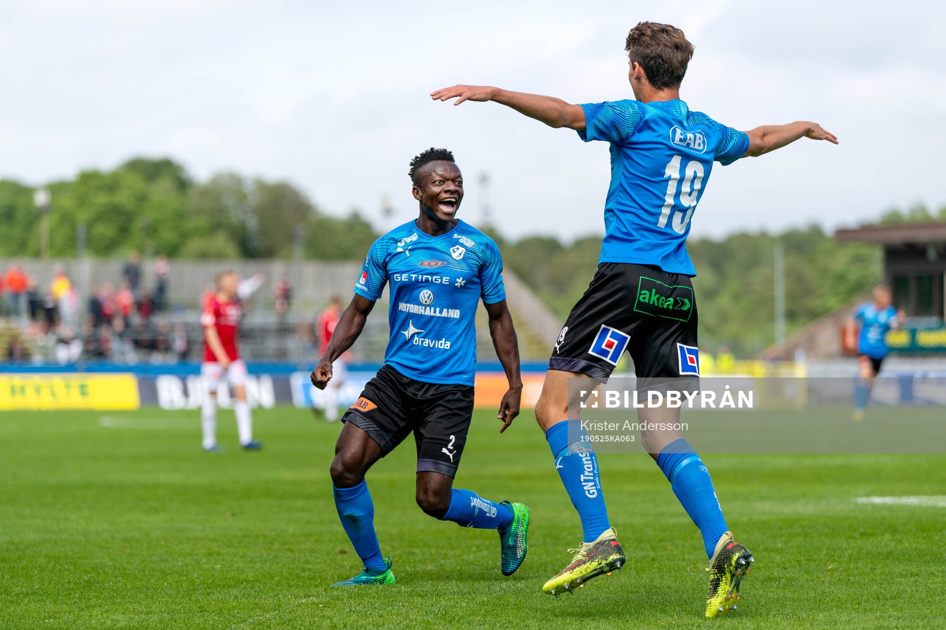 Halmstads Thomas Boakye jublar