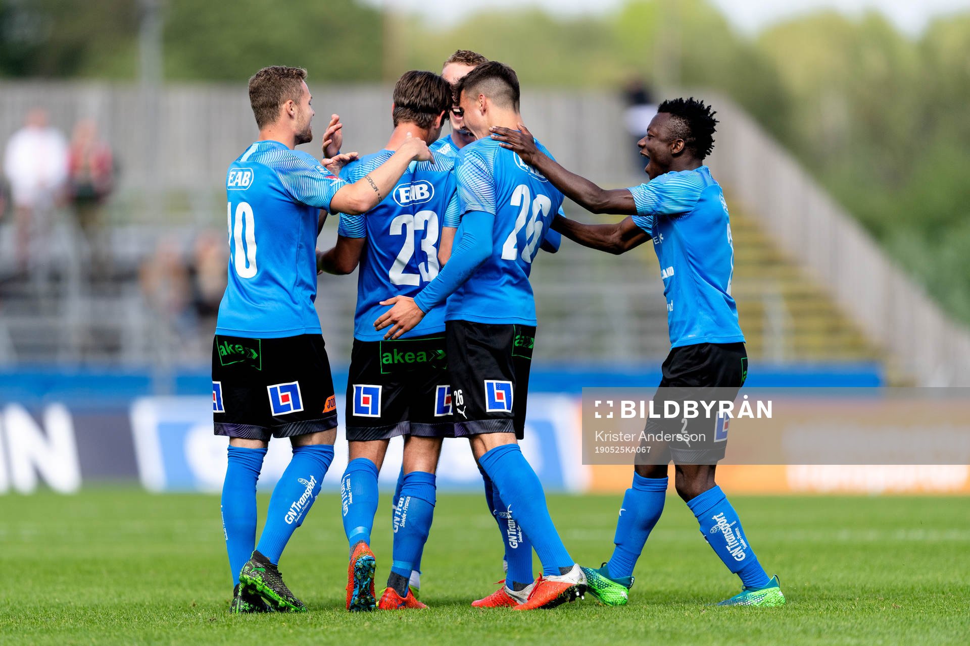 Halmstads spelare jublar