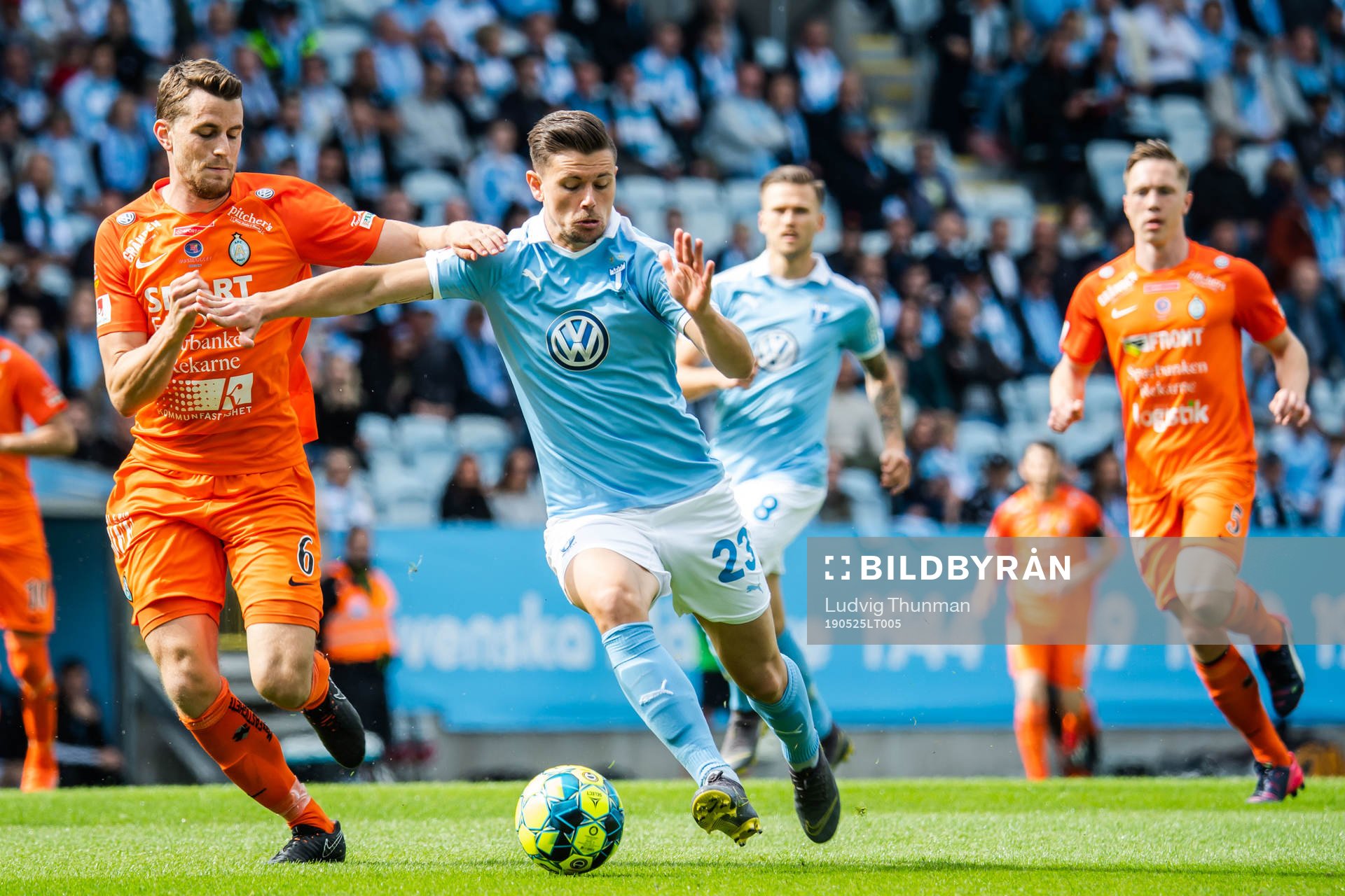 AFC Eskilstunas Jesper Björkman och Malmö FFs Marcus