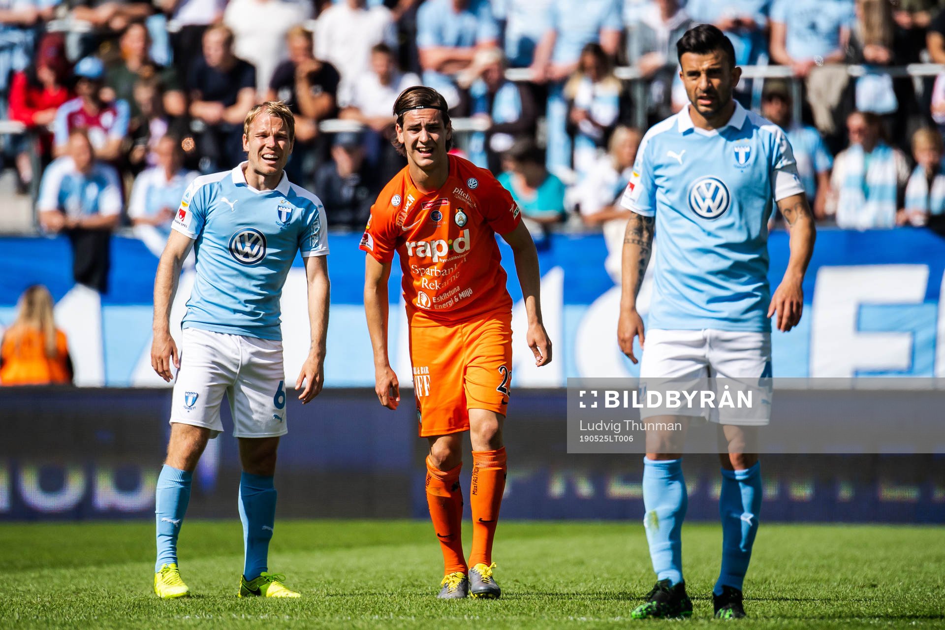 Malmö FFs Oscar Lewicki och Behrang Safari och AFC