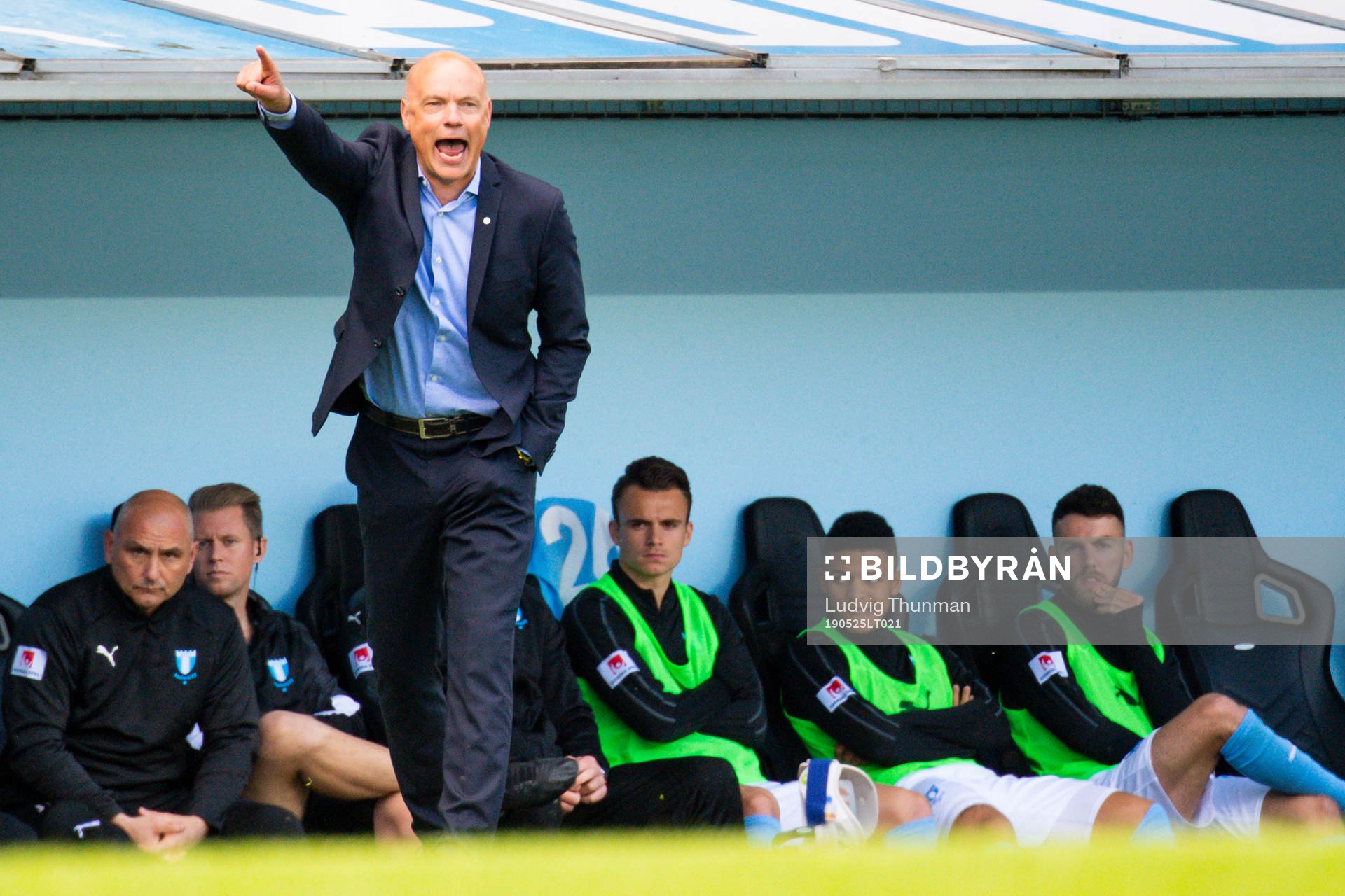 Malmö FFs tränare Uwe Rösler och Andreas Vindheim på
