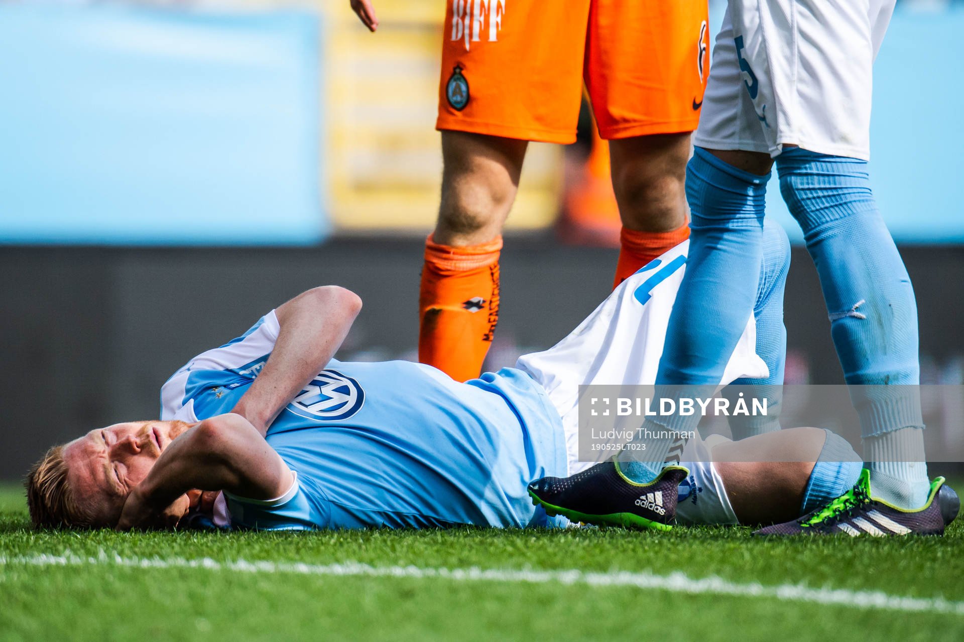 Malmö FFs Anders Christiansen har ont