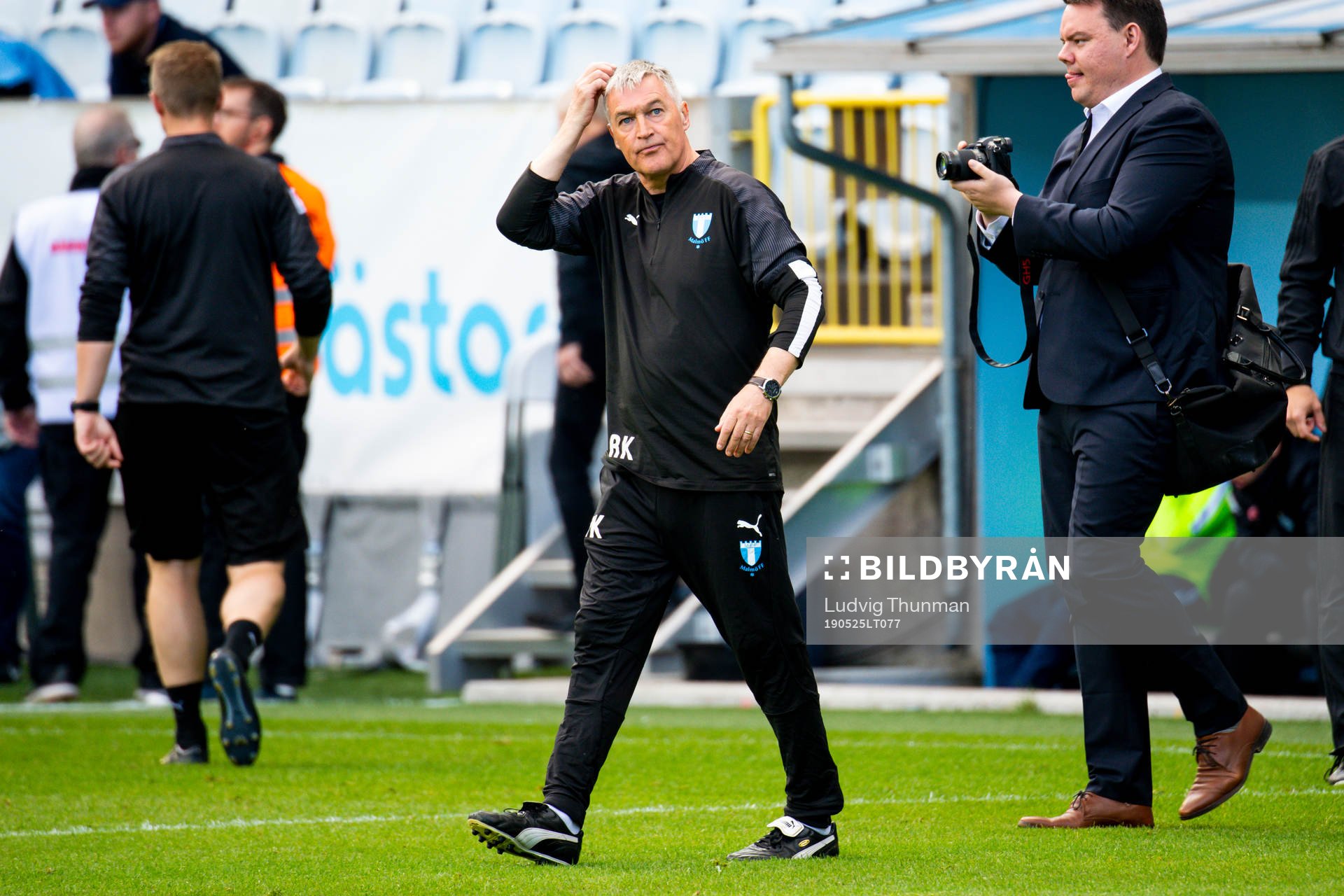 Assisterande tränare Rob Kelly efter fotbollsmatchen i Allsvenskan mellan Malmö FF och AFC Eskilstuna den 25 maj 2019 i Malmö.