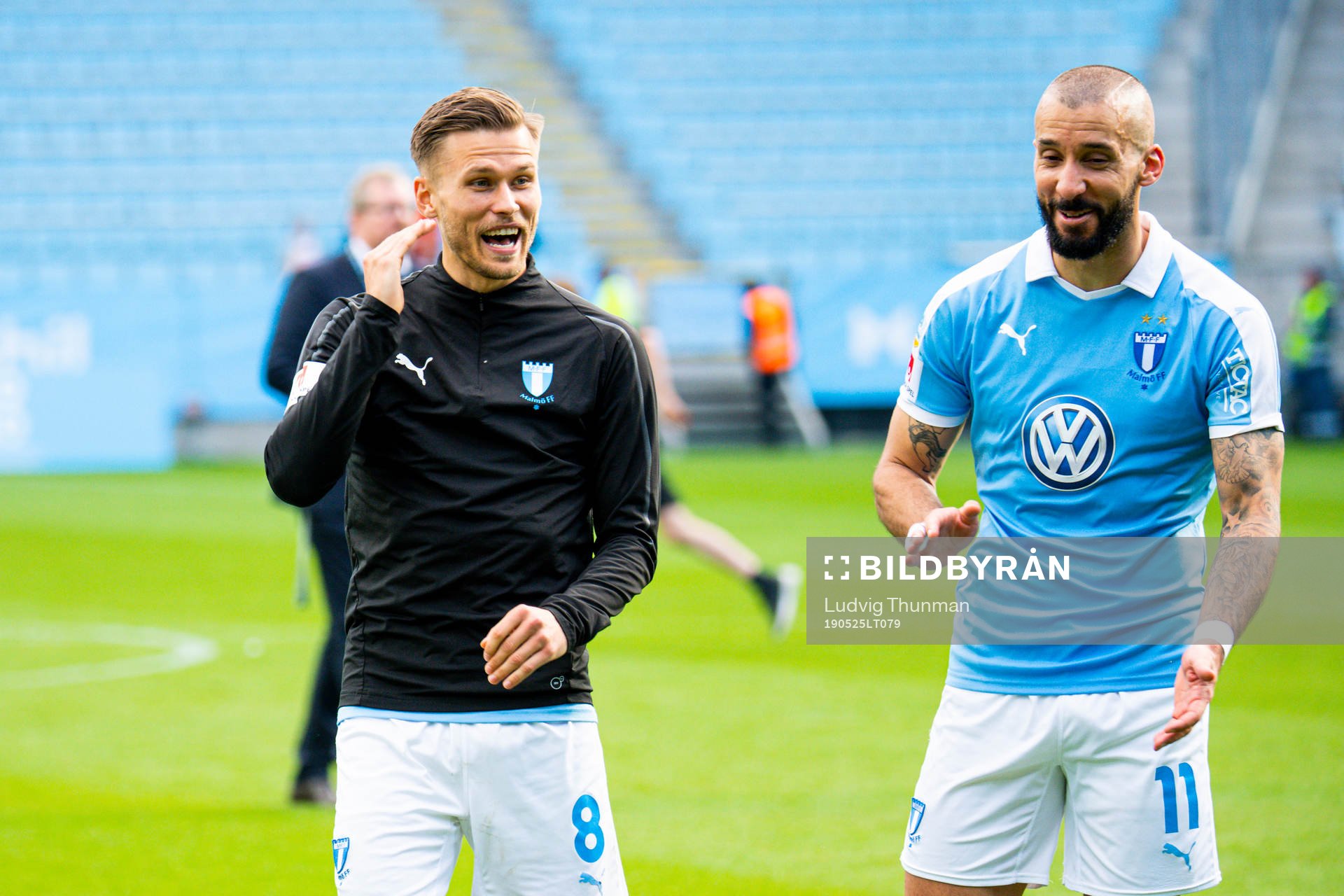 Malmö FFs Arnór Traustason efter fotbollsmatchen i Allsvenskan mellan Malmö FF och AFC Eskilstuna den 25 maj 2019 i Malmö.