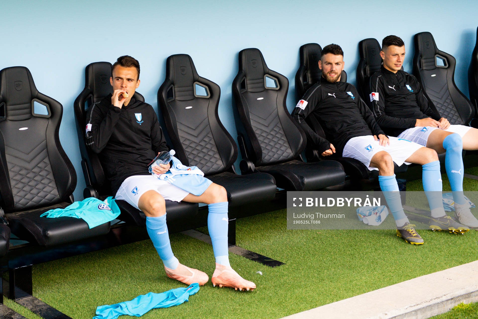 Malmö FFs Andreas Vindheim, Anel Ahmedhodzic och Erdal