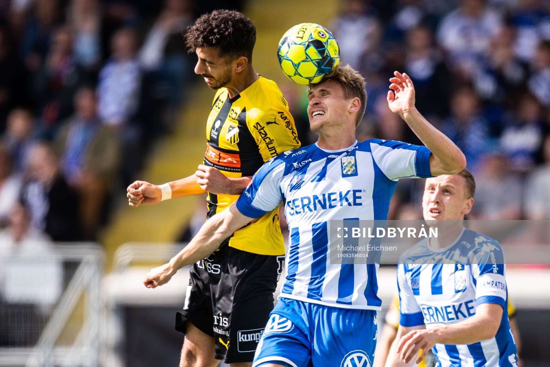 Häckens Daleho Irandust och IFK Göteborgs Carl Starfelt