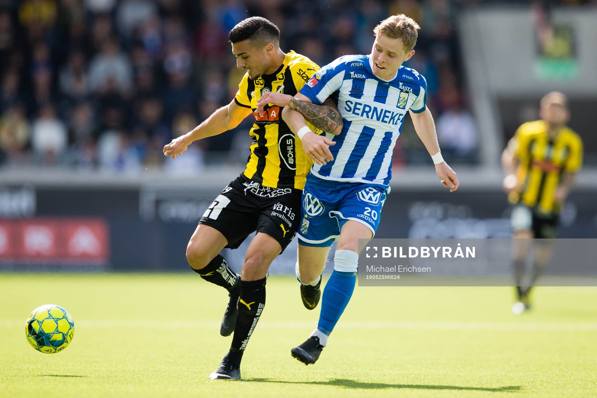 Häckens Ahmed Yasin och IFK Göteborgs Victor Wernersson