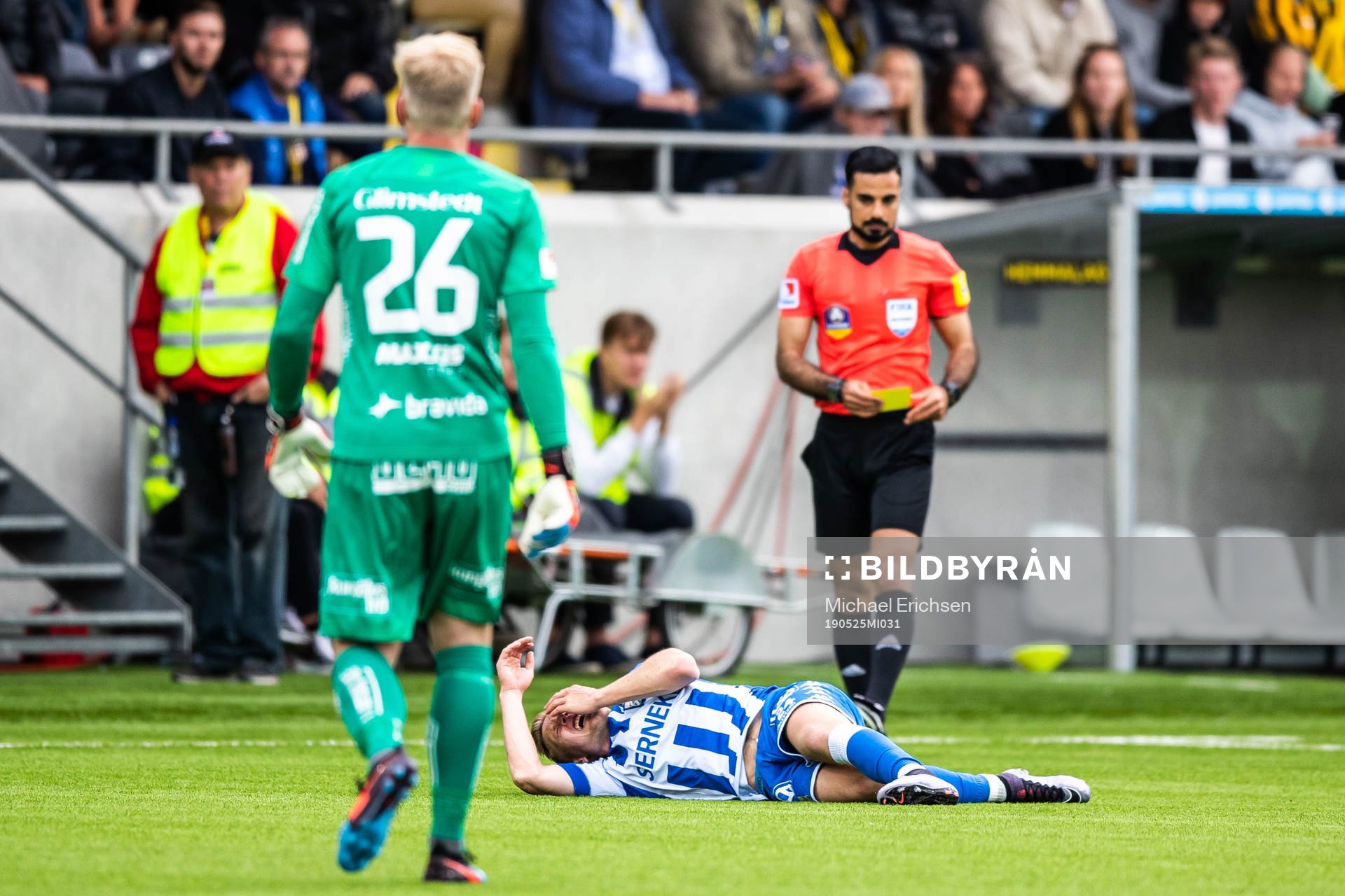 IFK Göteborgs Sebastian Ohlsson har ont