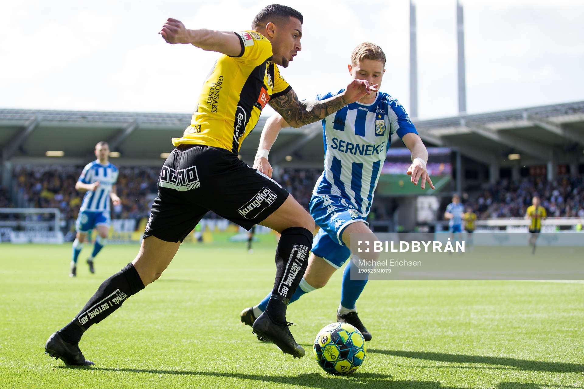 Häckens Ahmed Yasin mot IFK Göteborgs Victor Wernersson