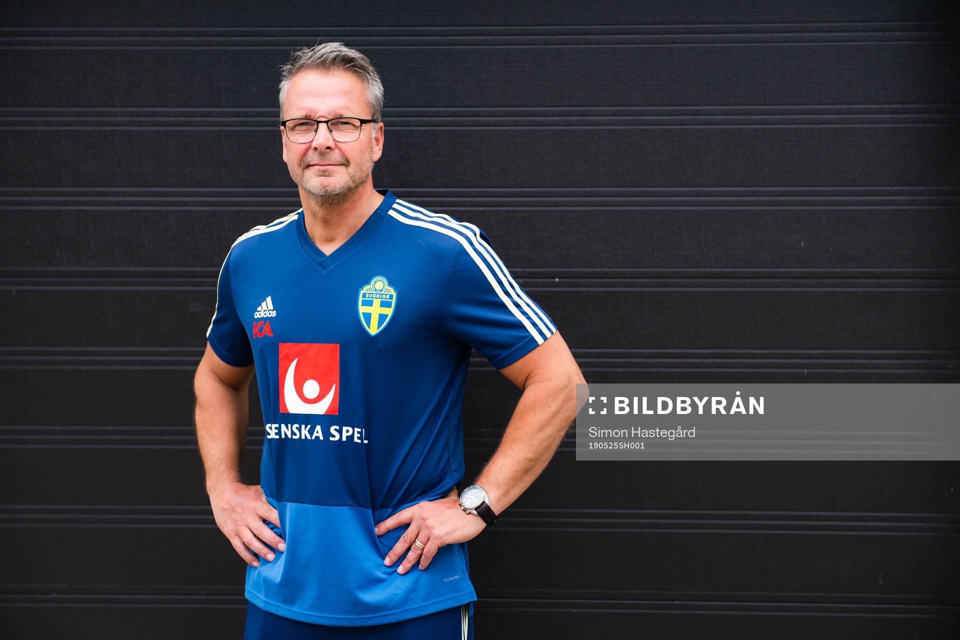 Tomas Håkansson, goalkeeper coach of Sweden  poses for a