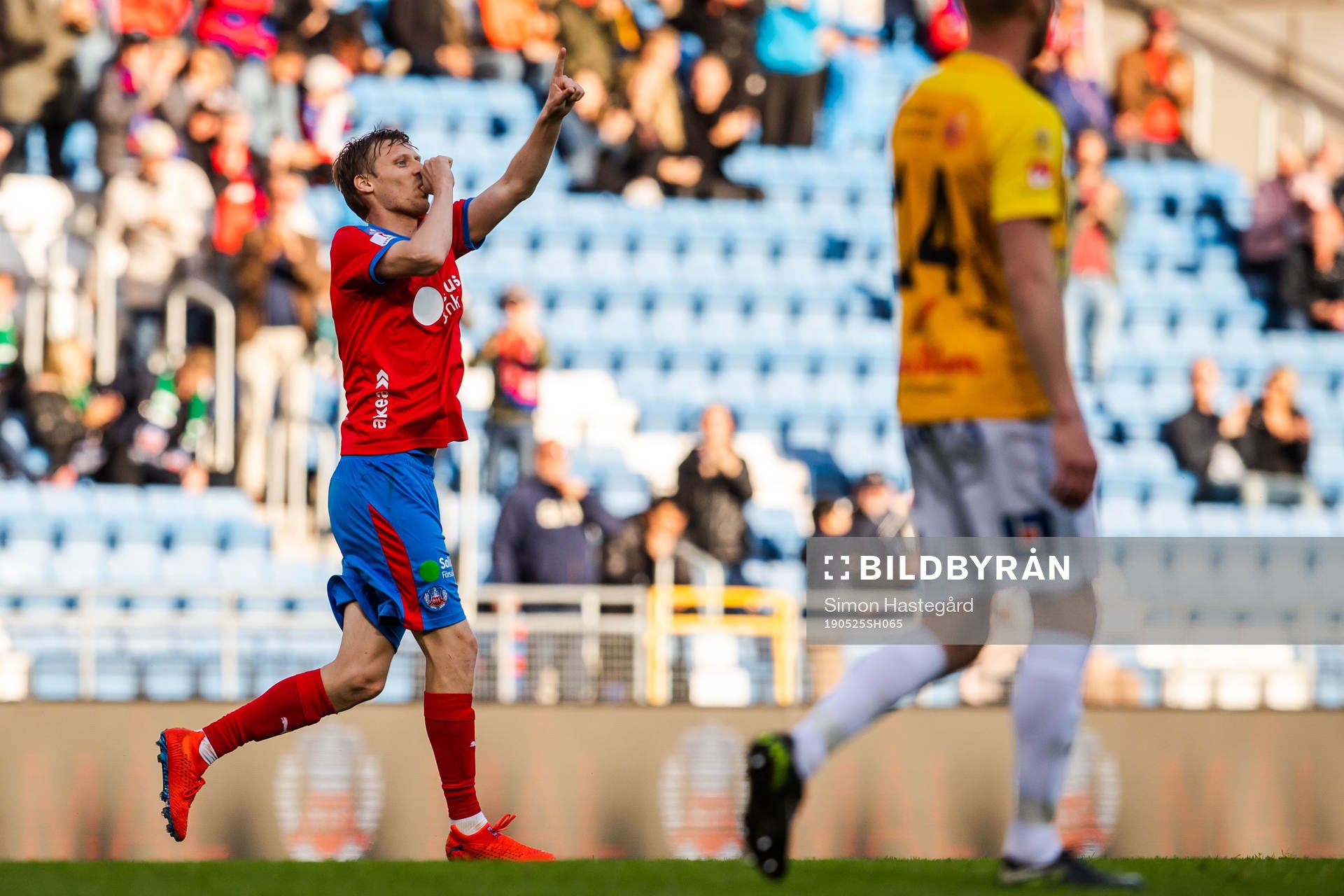 Helsingborgs Andri Bjarnason jublar