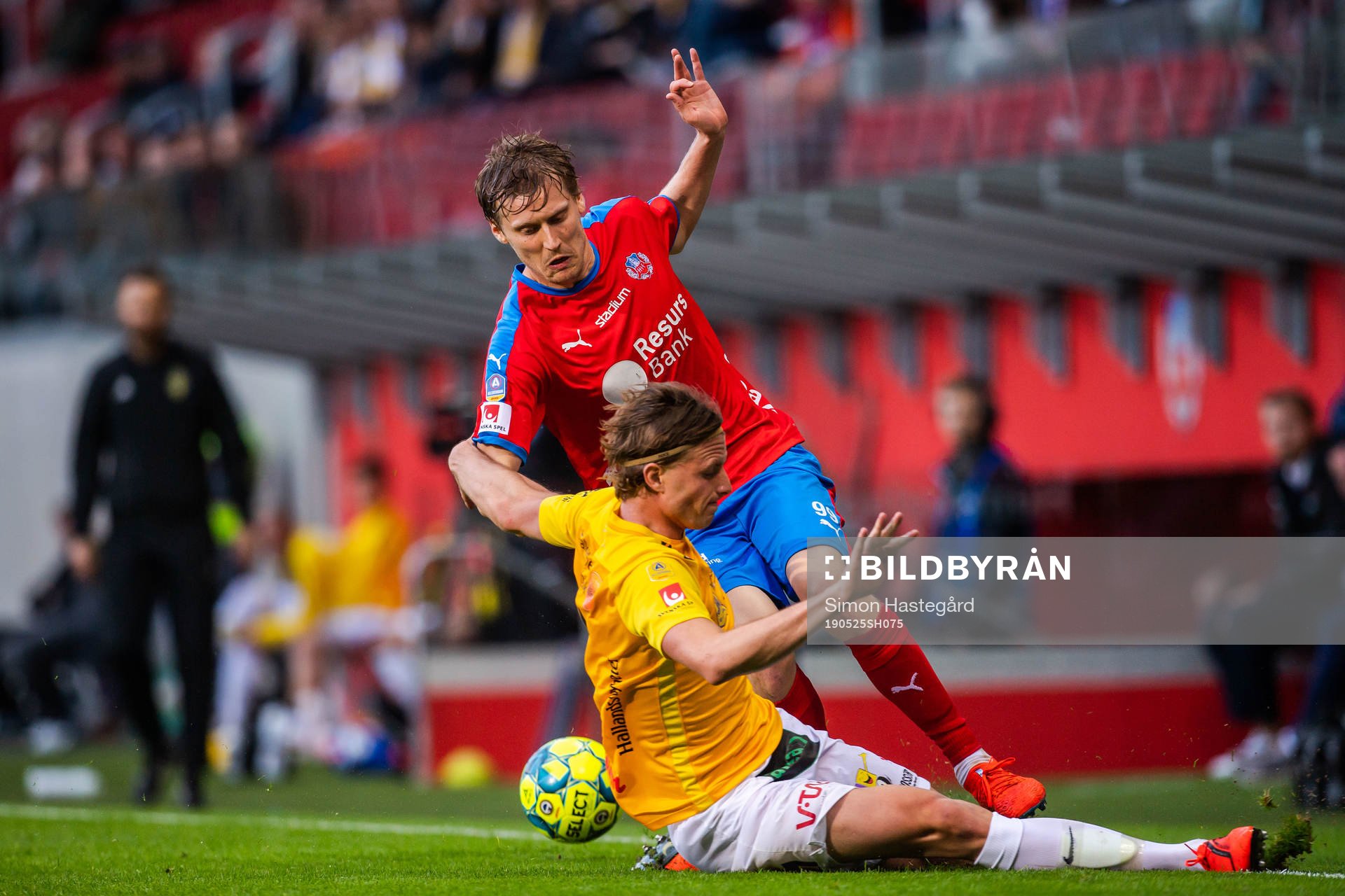 Falkenbergs Carl Johansson och Helsingborgs Andri Bjarnason