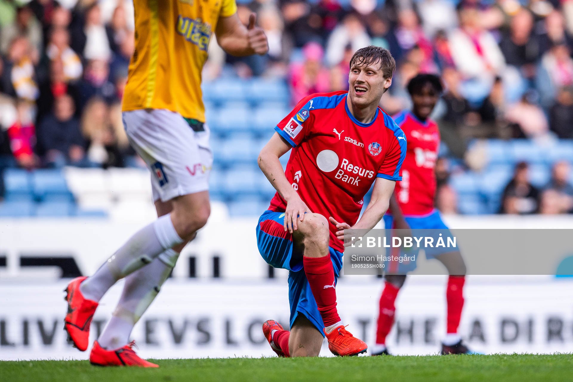 Helsingborgs Andri Bjarnason deppar