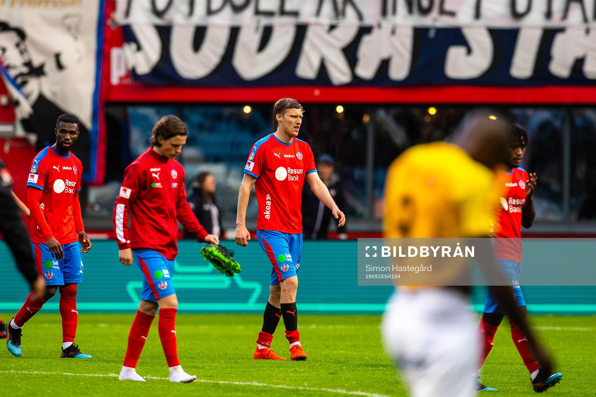 Helsingborgs Andri Bjarnason deppar