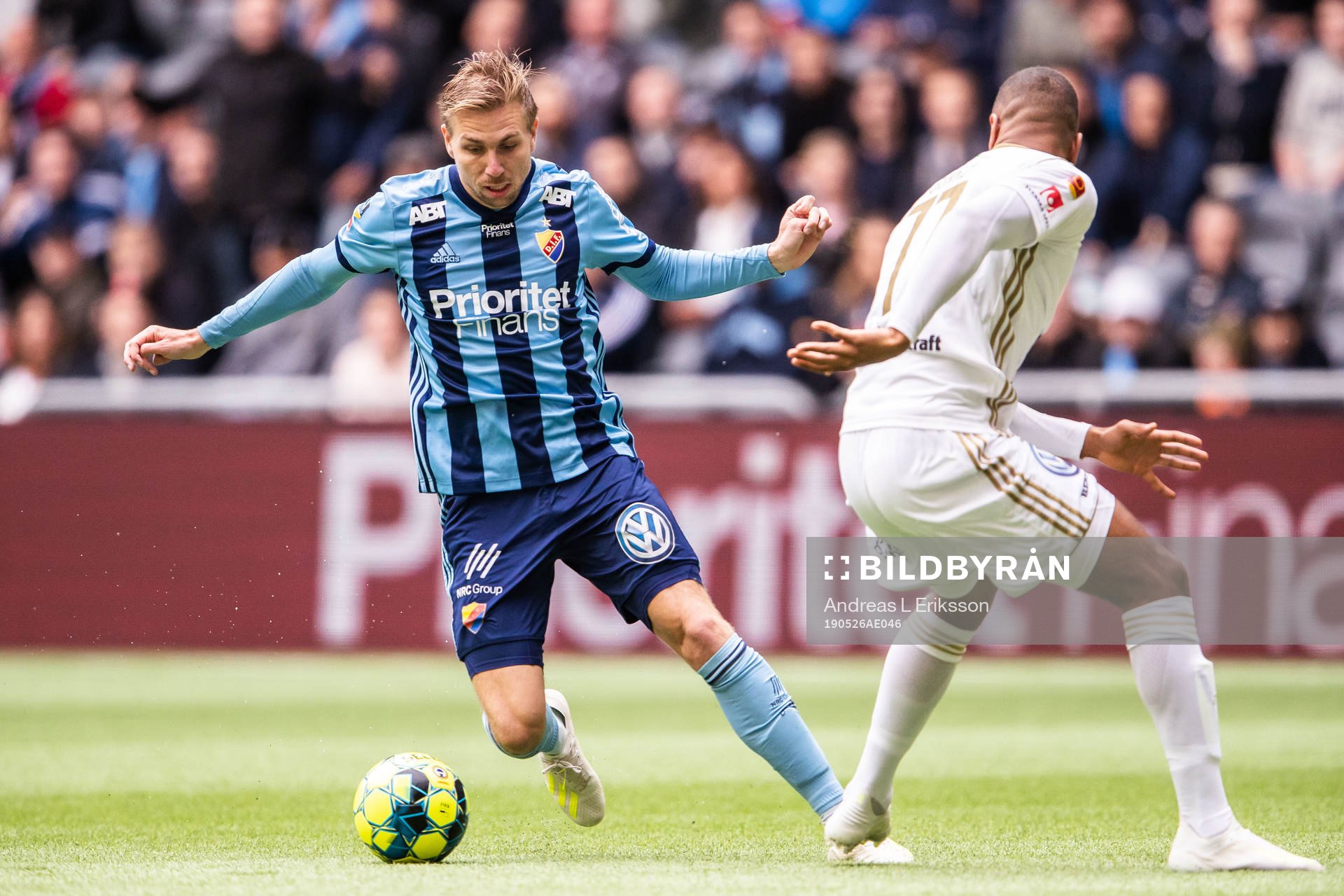 Djurgårdens Jonathan Ring och Östersunds Noah Sonko