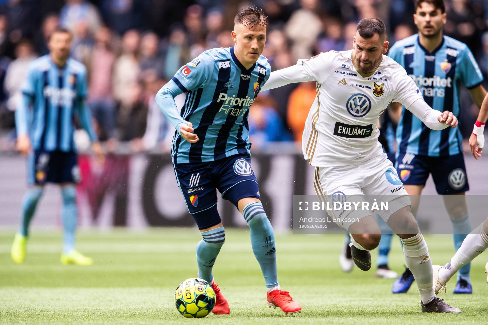 Djurgårdens Fredrik Ulvestad och Östersunds Dino Islamovic
