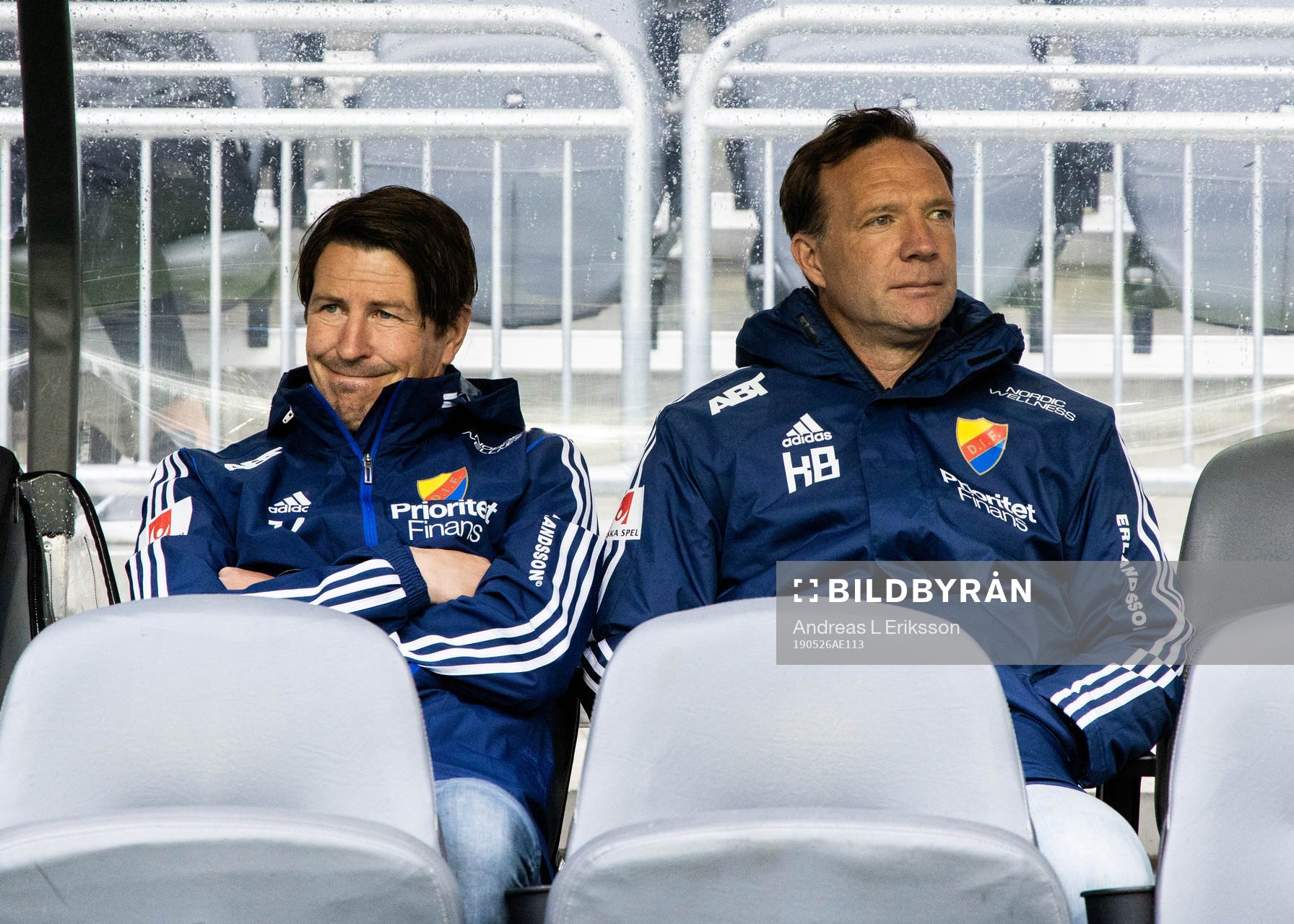 Djurgårdens tränare Thomas Lagerlöf och tränare Kim
