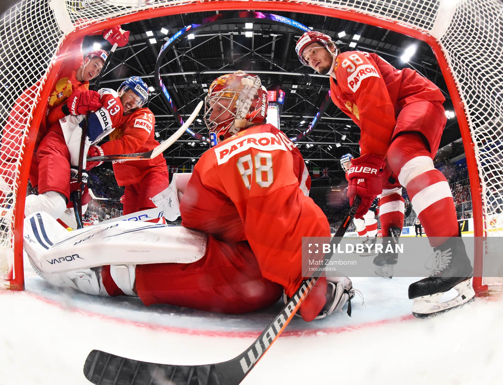 Nikita Zadorov, Artyom Anisimov, goaltender Andrei
