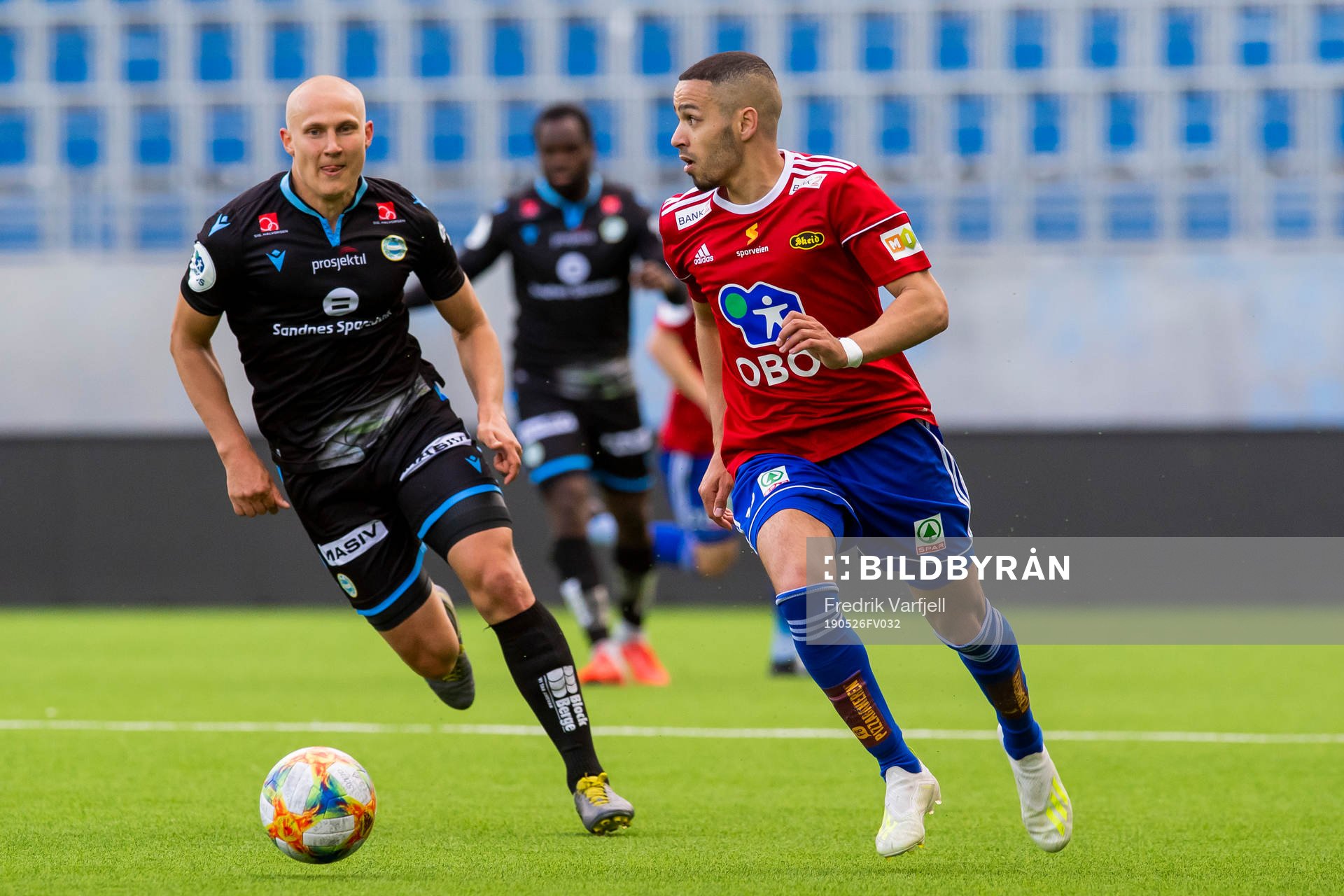 Johannes Laaksonen of Sandnes Ulf and Ahmed El-Amrani of