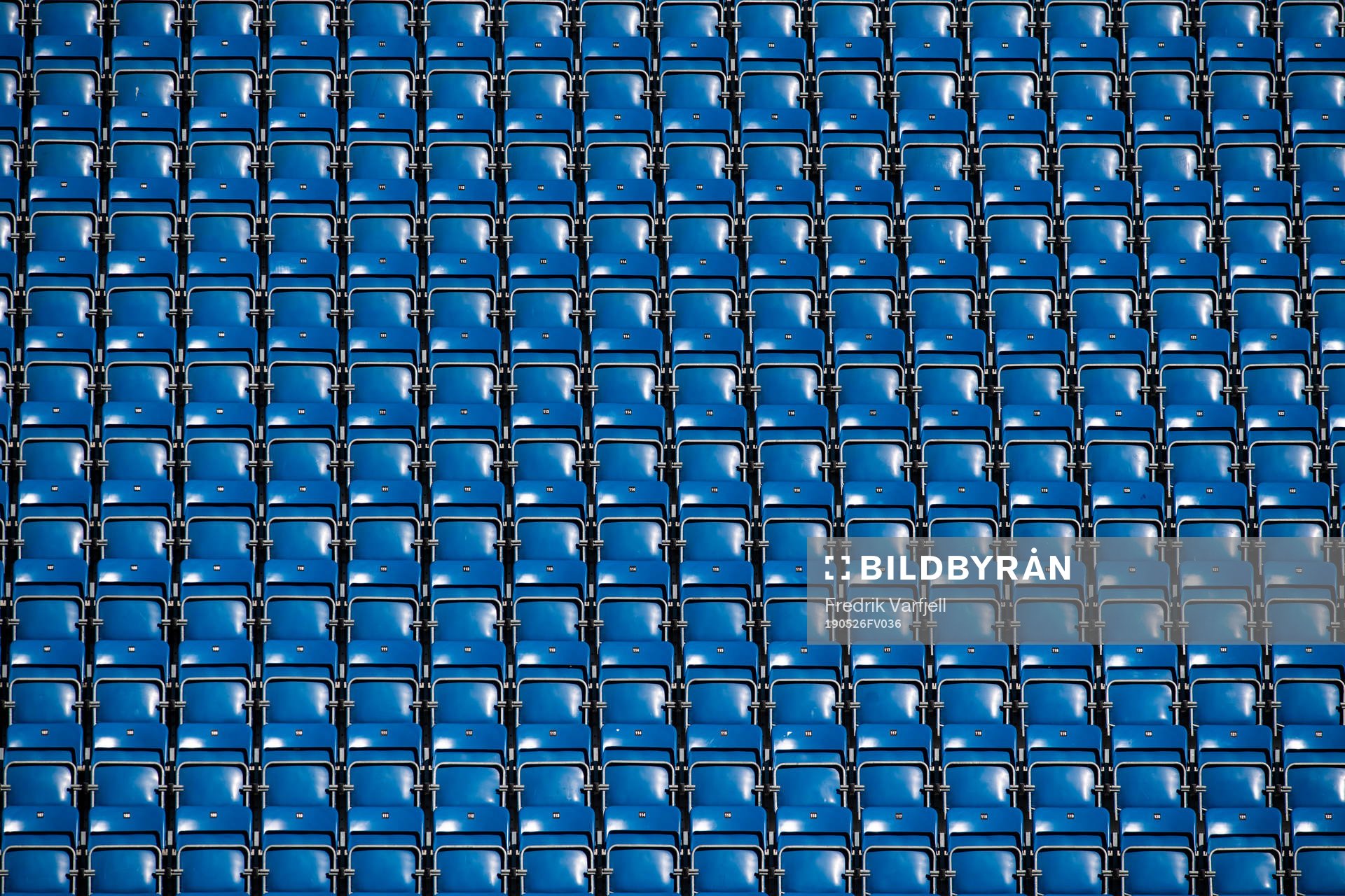 Empty seats at Intility Arena