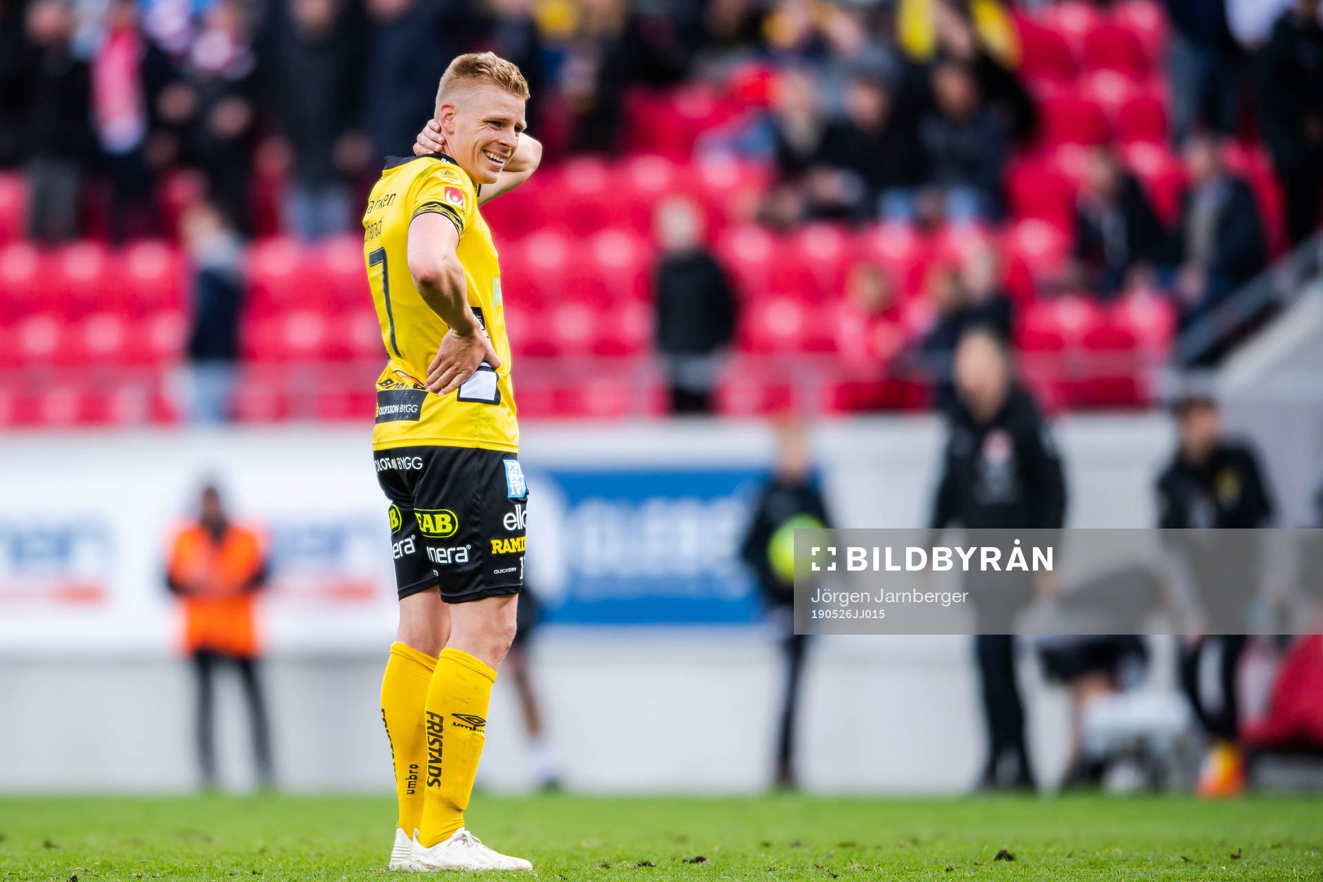 Elfsborgs Per Frick efter fotbollsmatchen i Allsvenskan mellan Kalmar och Elfsborg den 26 maj 2019 i Kalmar.