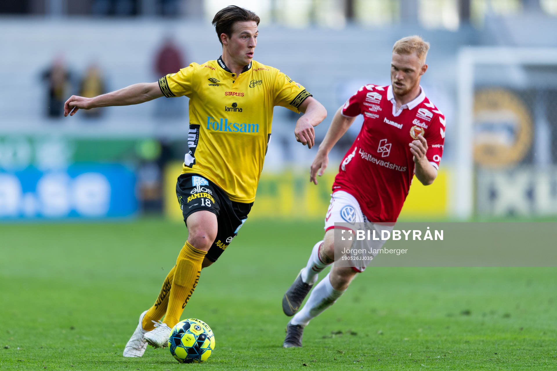 Elfsborgs Simon Olsson och Kalmars Nils Fröling