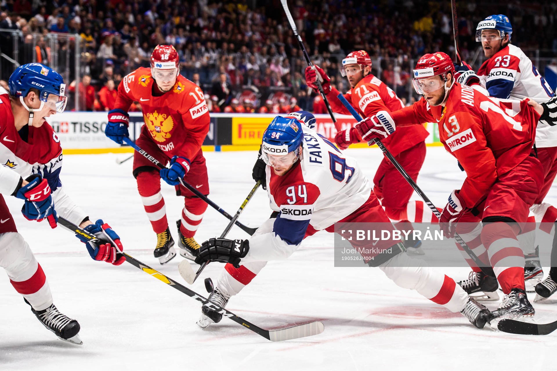 David Sklenicka and Radek Faksa of Czech Republic against