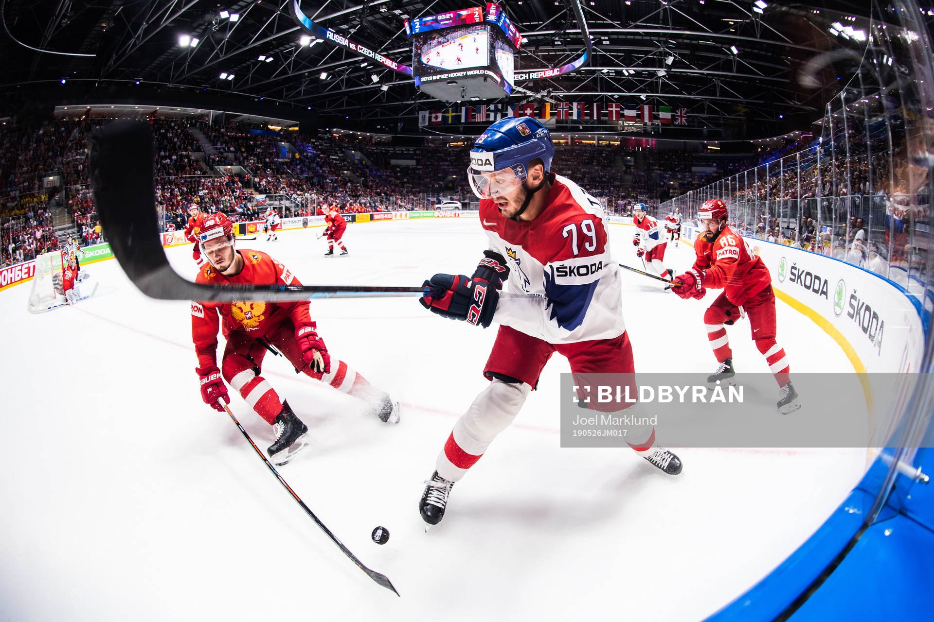 Mikhail Sergachyov och Nikita Kucherov of Russia against