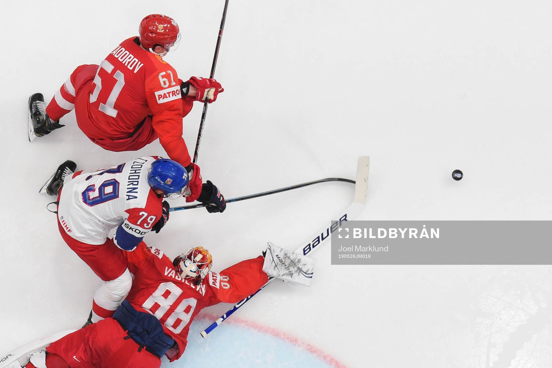 Tomas Zohorna of Czech Republic in action against Nikita