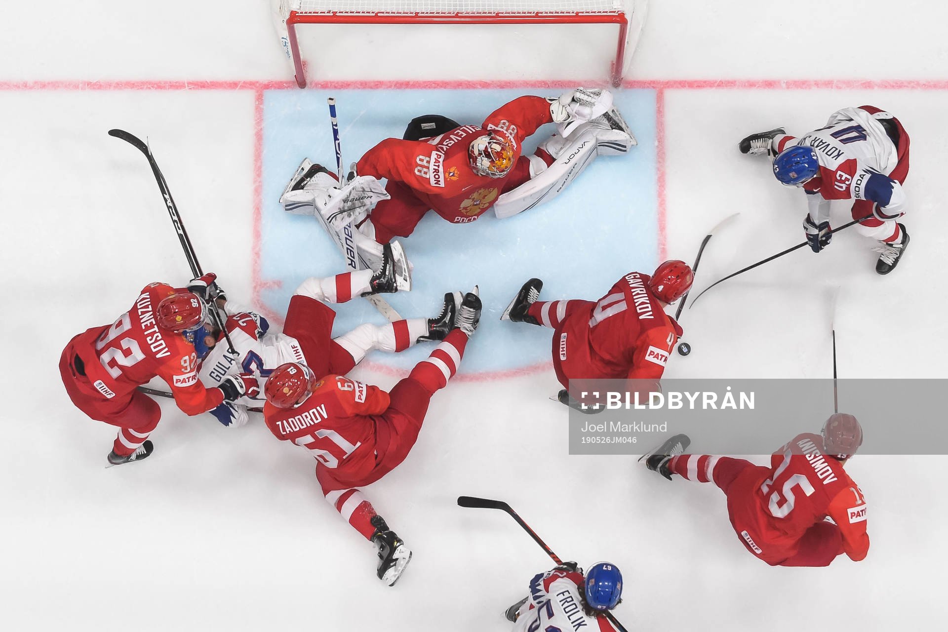 Jan Kovar and Michael Frolik of Czech Republic  against