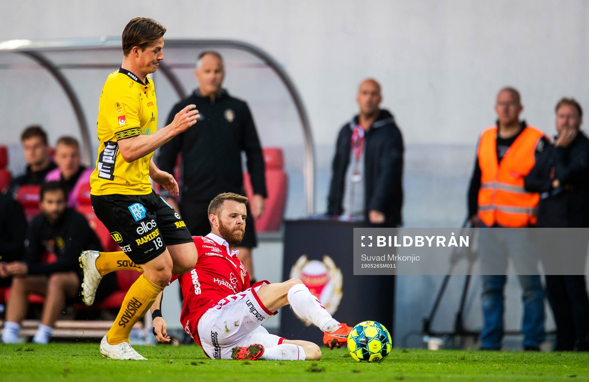 Kalmars Måns Söderqvist och Elfsborgs Simon Olsson