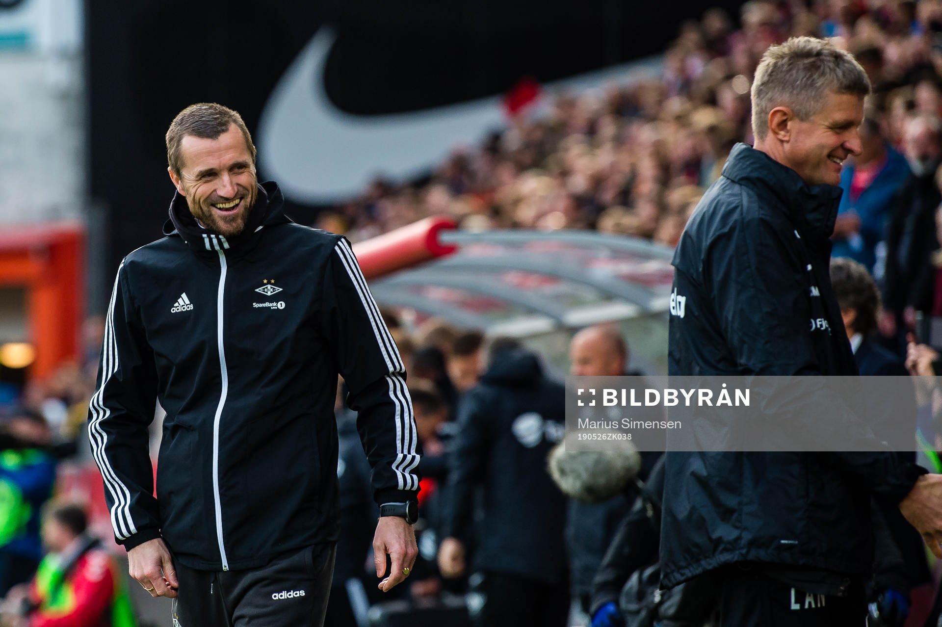 Eirik Horneland, head coach of Rosenborg,  and Lars Arne
