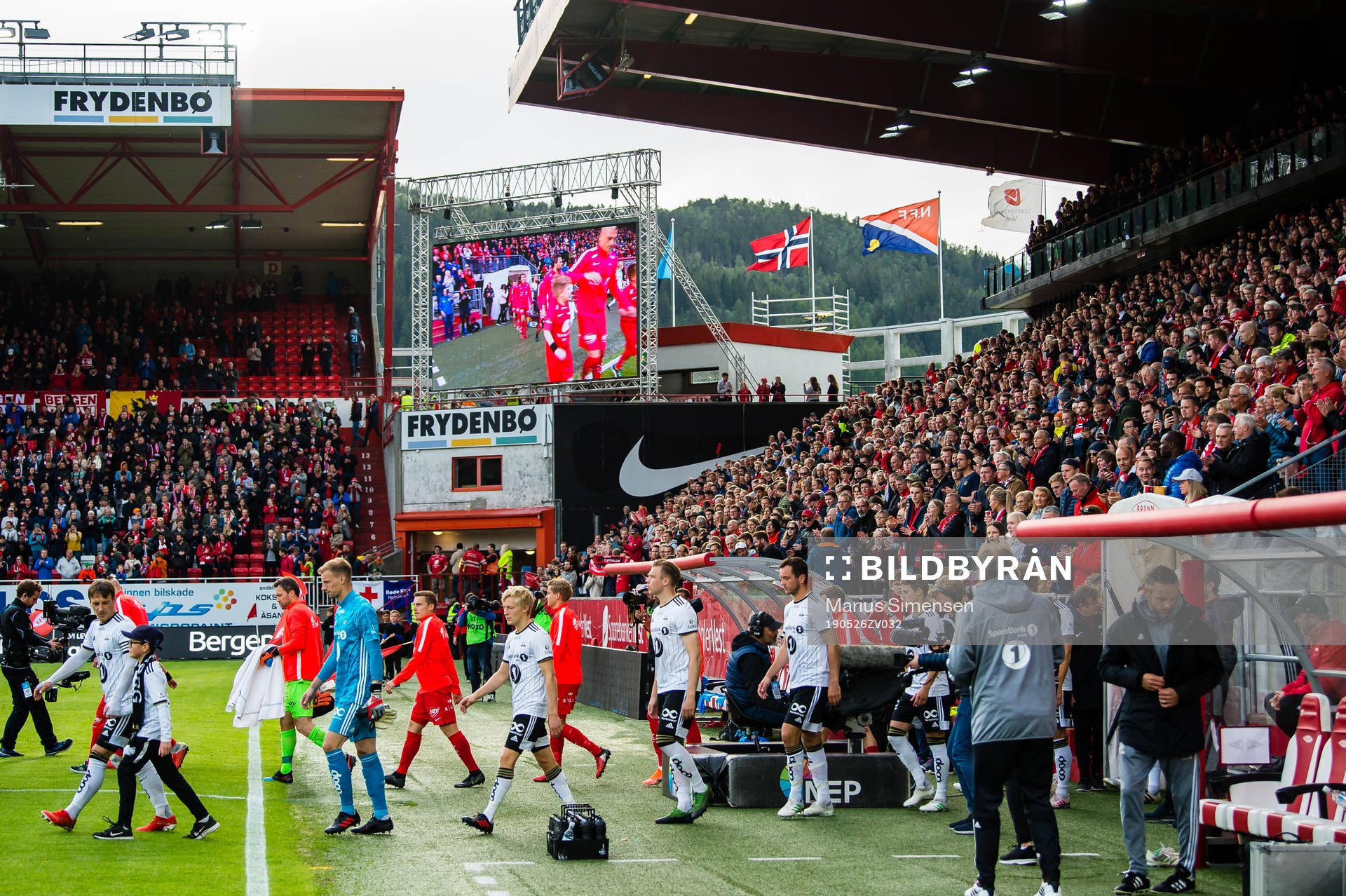 Players of Rosenborg and Brann
