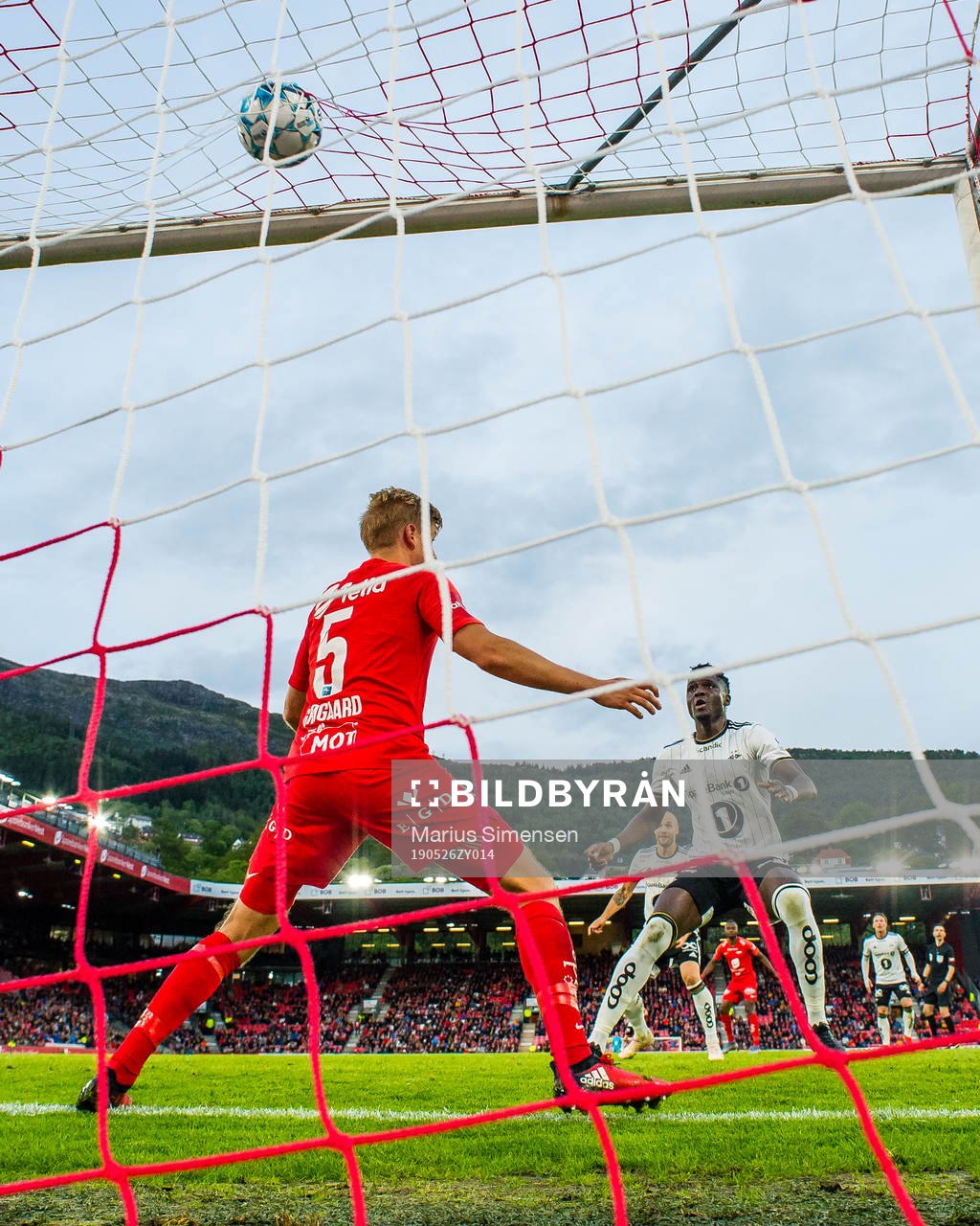 Babajide David Akintola of Rosenborg scores the 0-1 goal