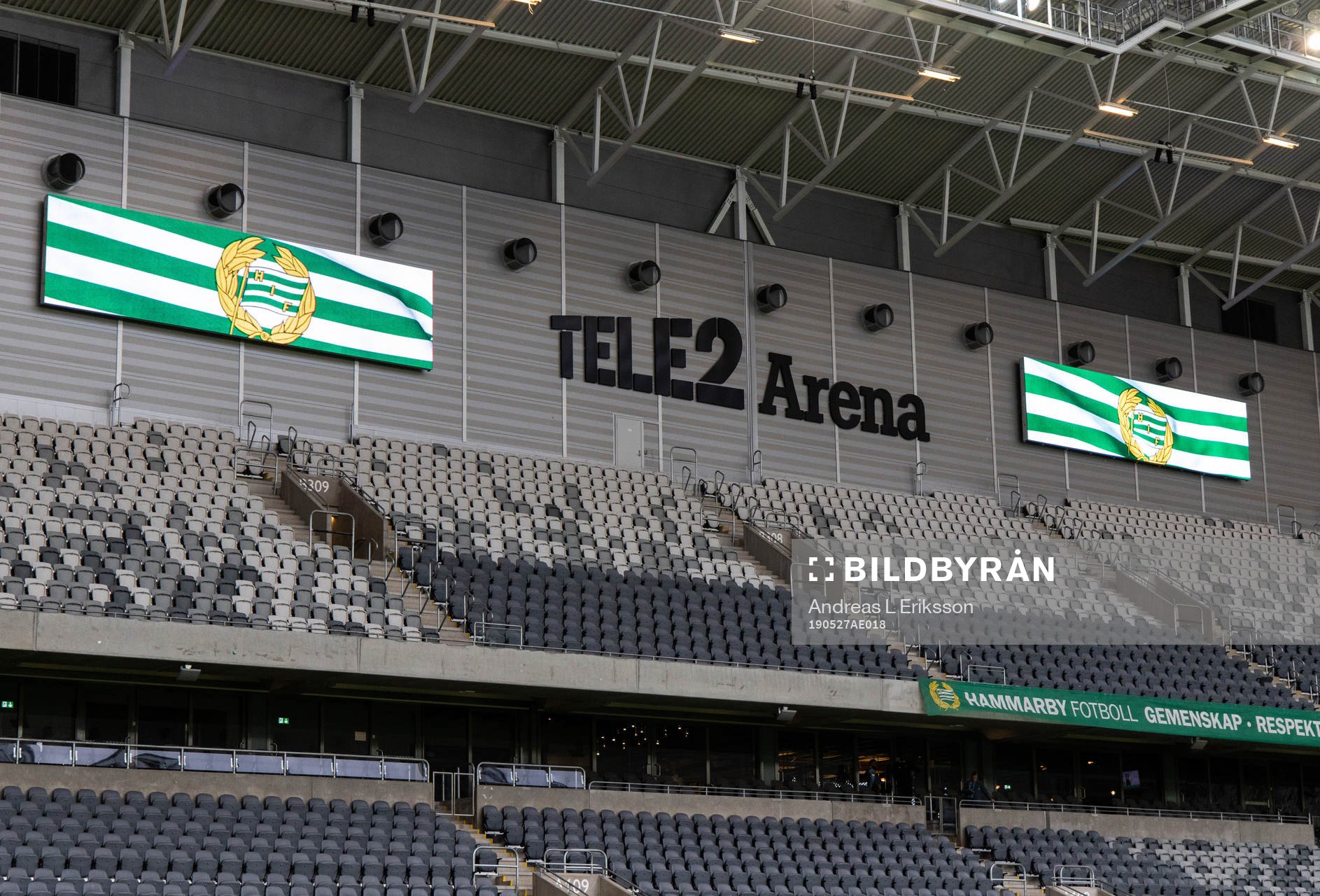 Interiör av Tele2 Arena