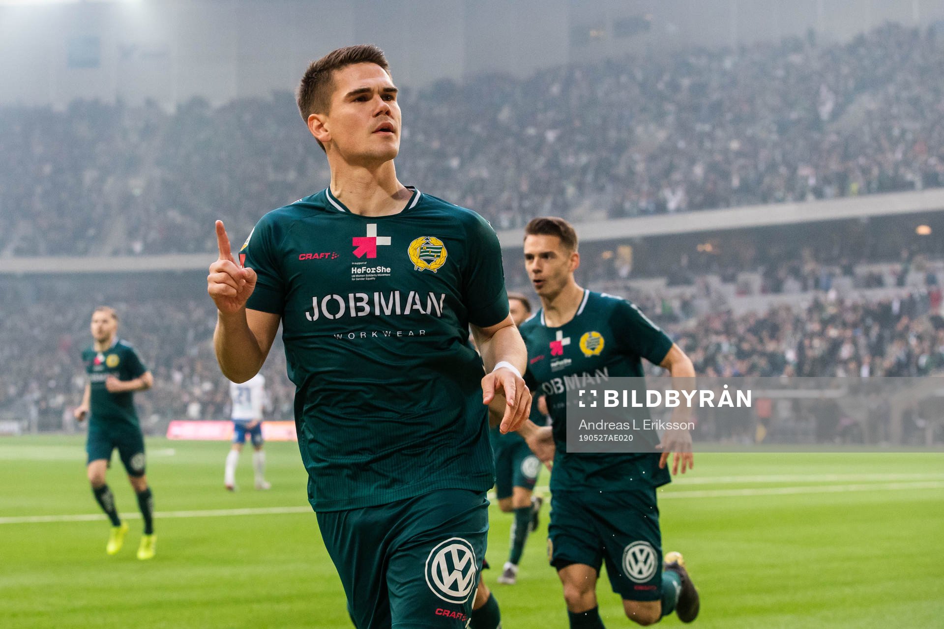 Hammarbys Vidar Örn Kjartansson jublar