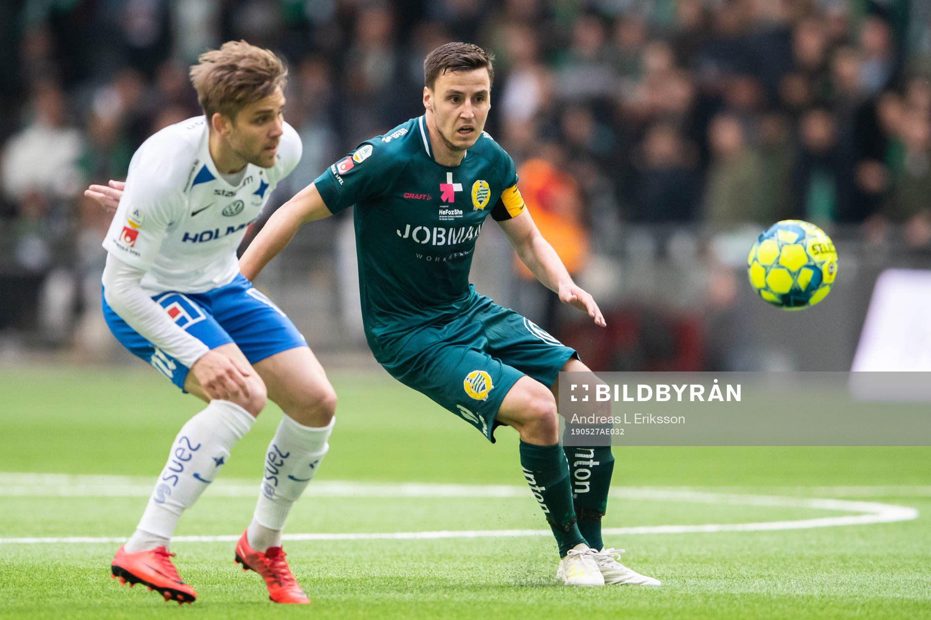 IFK Norrköpings Christoffer Nyman och Hammarbys Jeppe