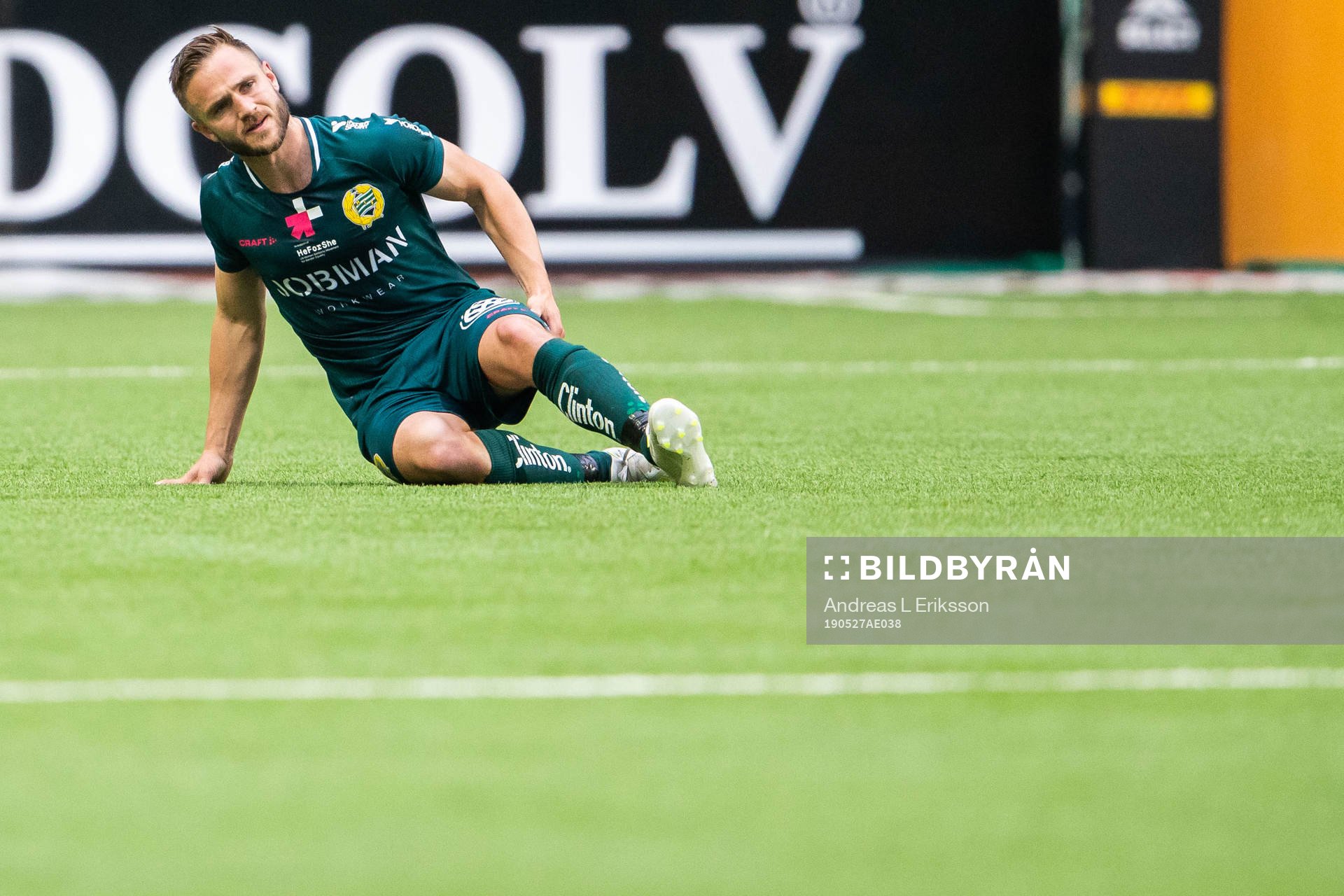 Hammarbys Mats Solheim tar sig för benet