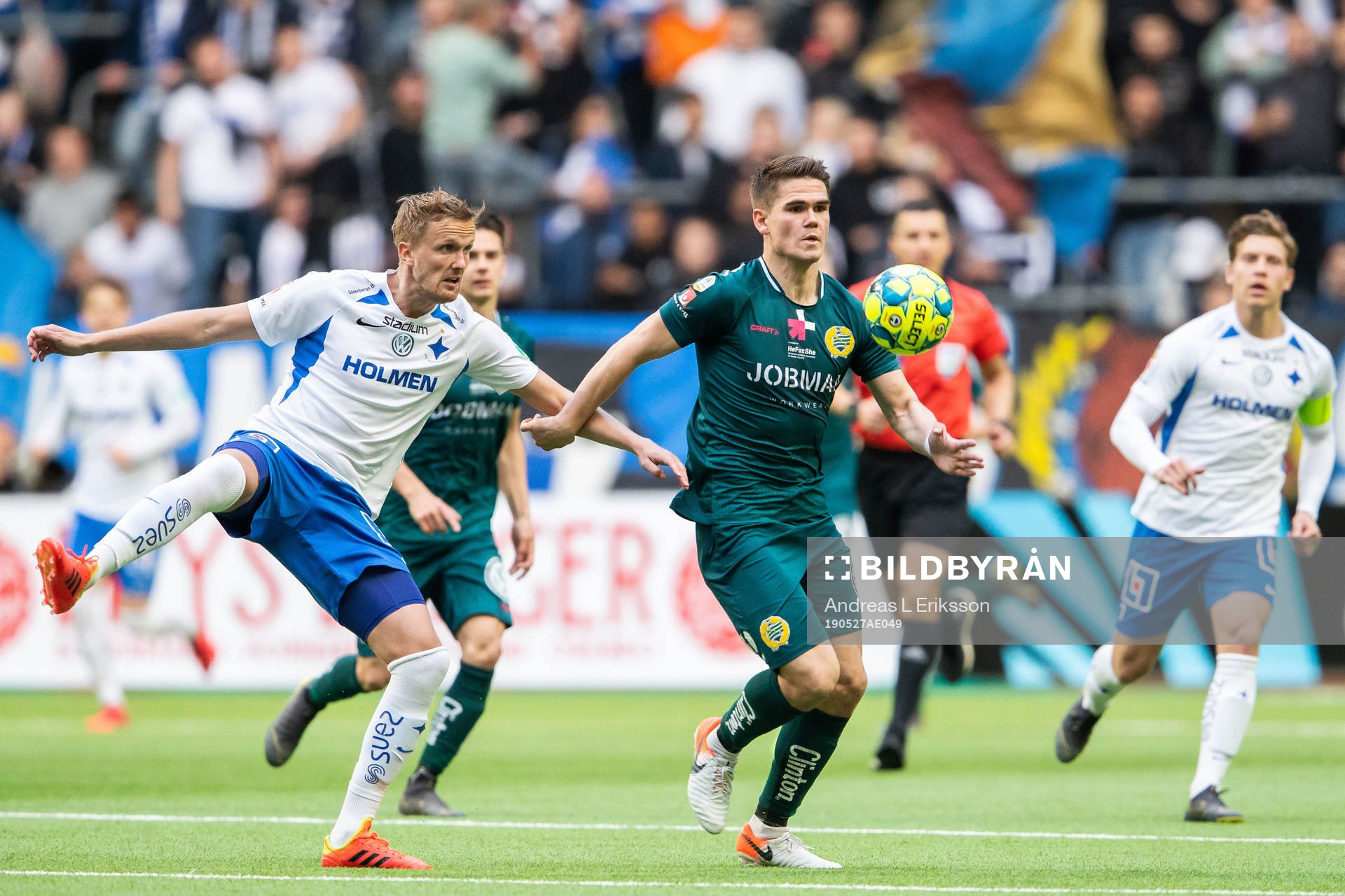 IFK Norrköpings Kasper Larsen och Hammarbys Vidar Örn