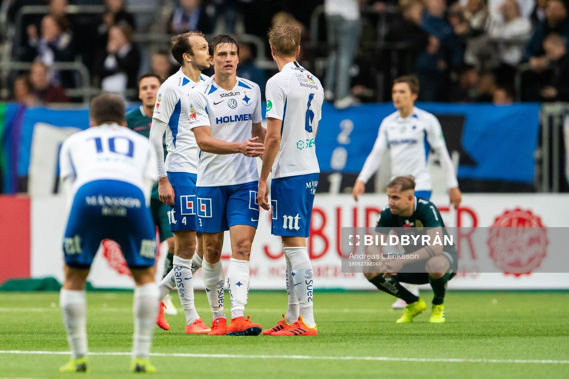 IFK Norrköpings Lars Krogh Gerson, Rasmus Lauritsen och