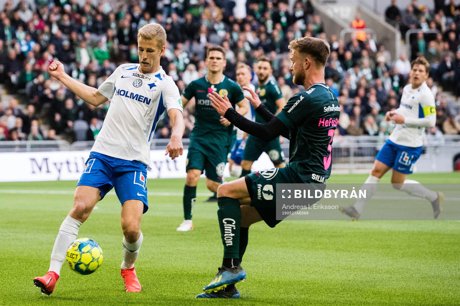 IFK Norrköpings Filip Dagerstål och Hammarbys Dennis