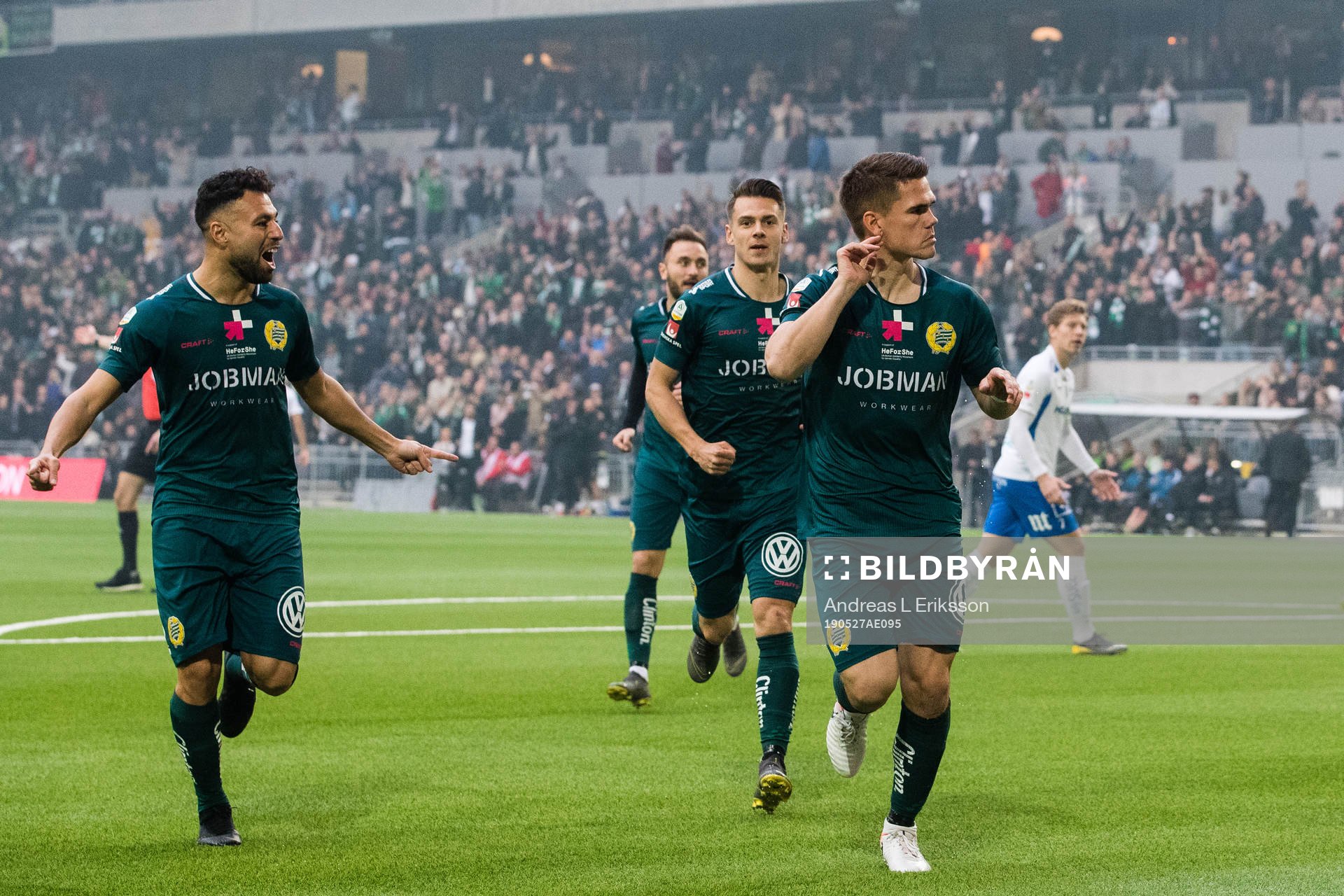 Hammarbys Imad Khalili och Alexander Kacaniklic jublar