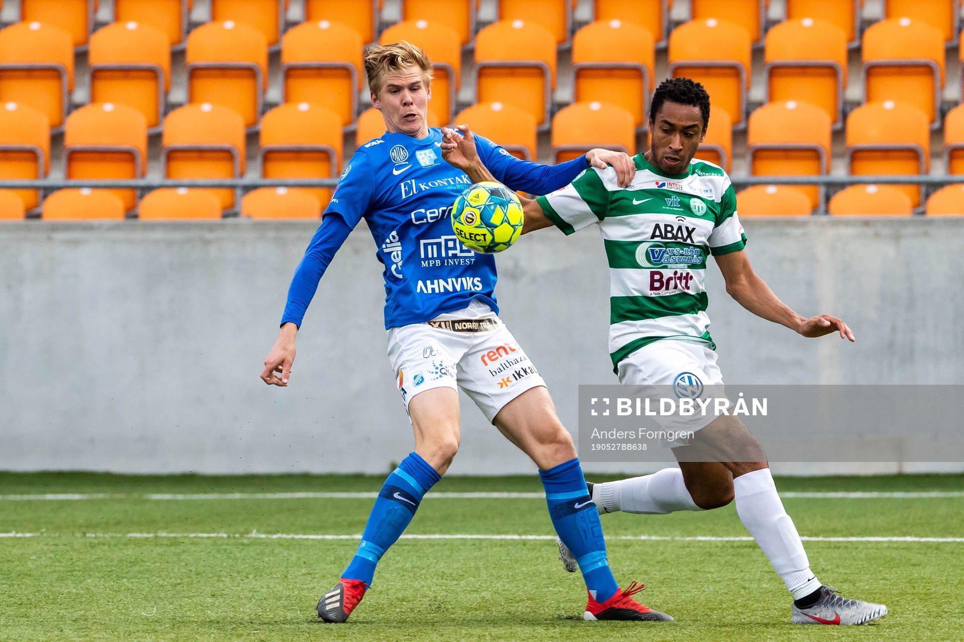 Norrbys Didric Andersson och Västerås Brian Span