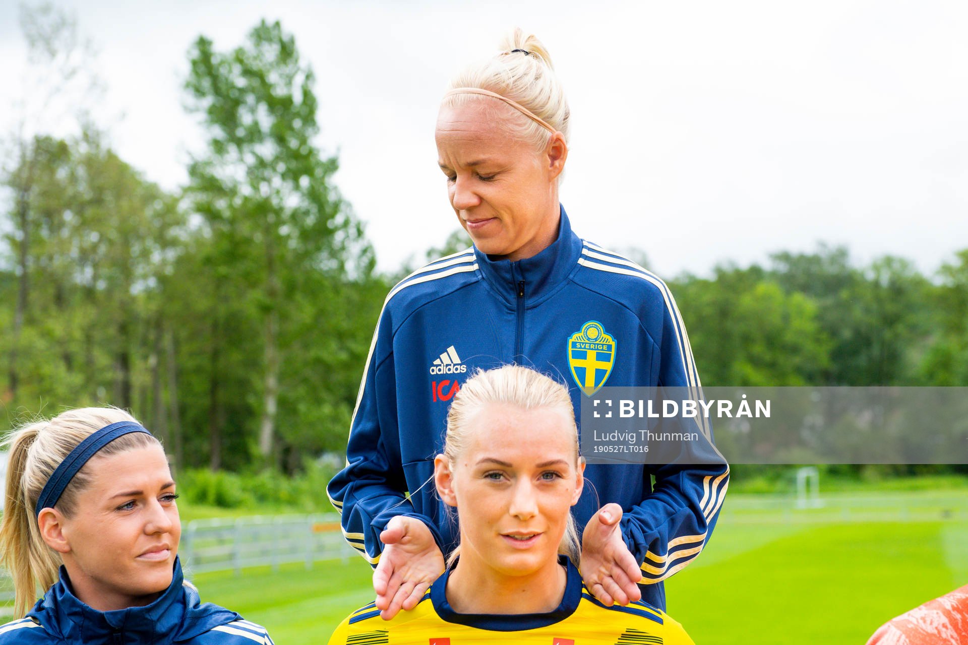 Stina Blackstenius and Caroline Seger