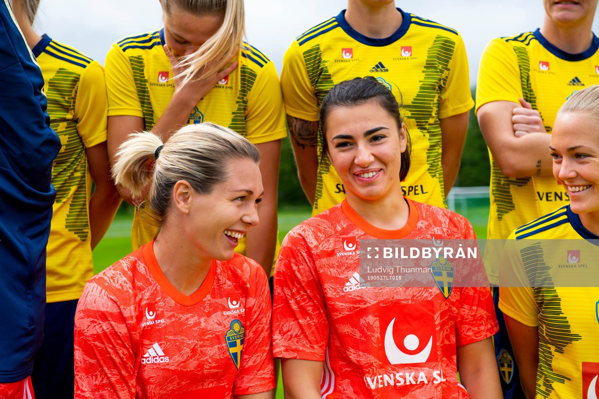 Goalkeeper Jennifer Falk  and goalkeeper Zecira Musovic