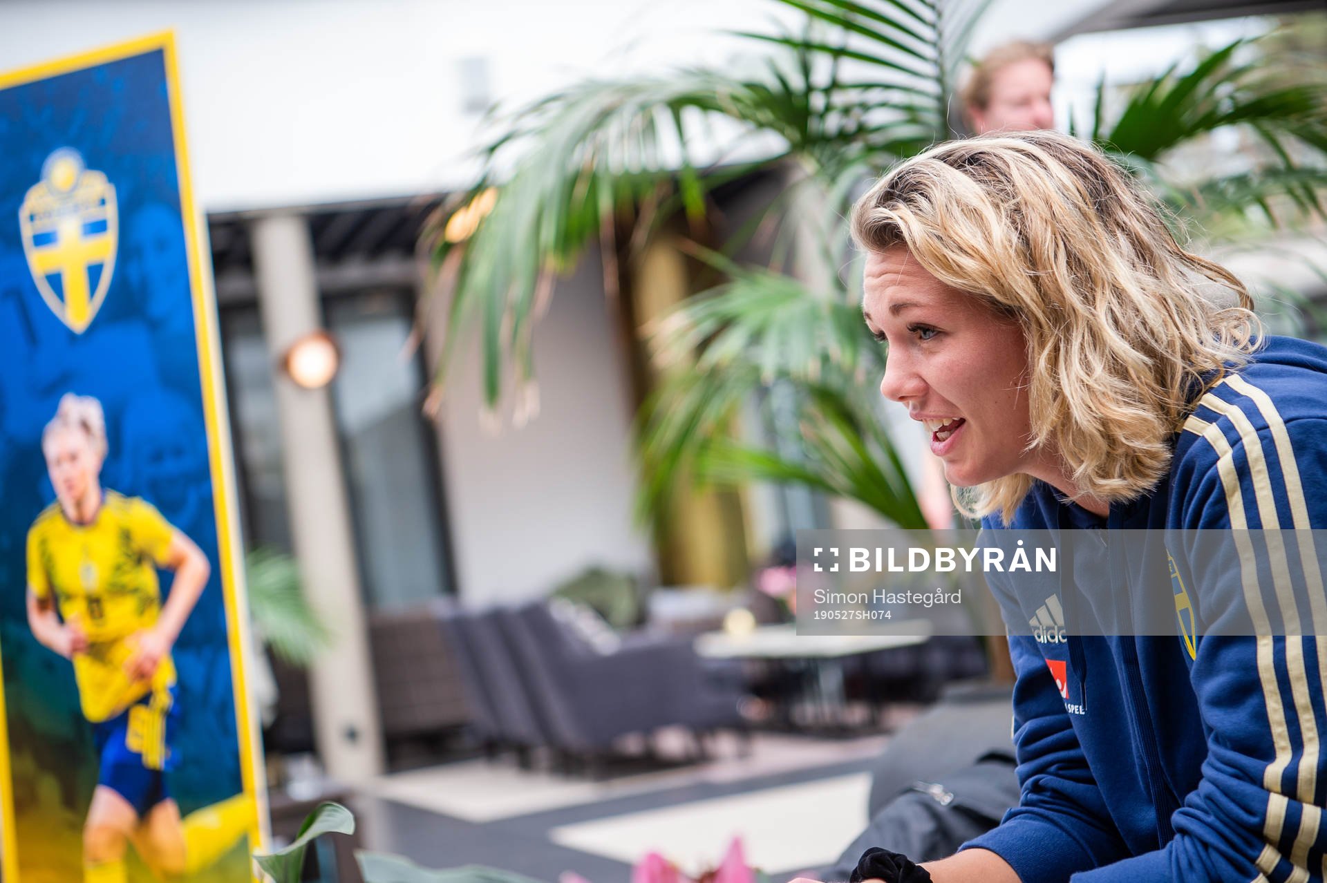 Goalkeeper Jennifer Falk of Swedish women national football