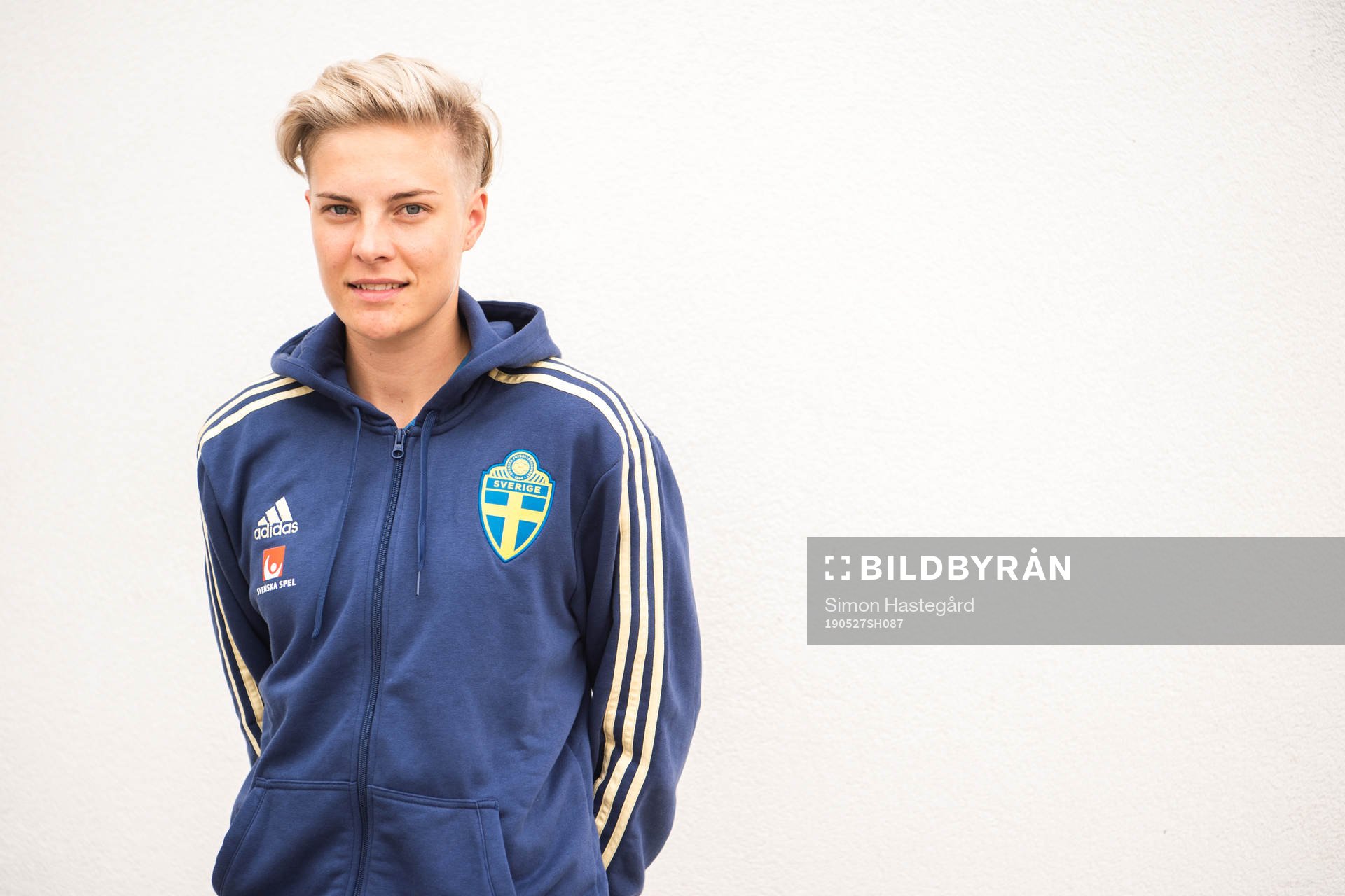 Lina Hurtig of Swedish women national football team poses