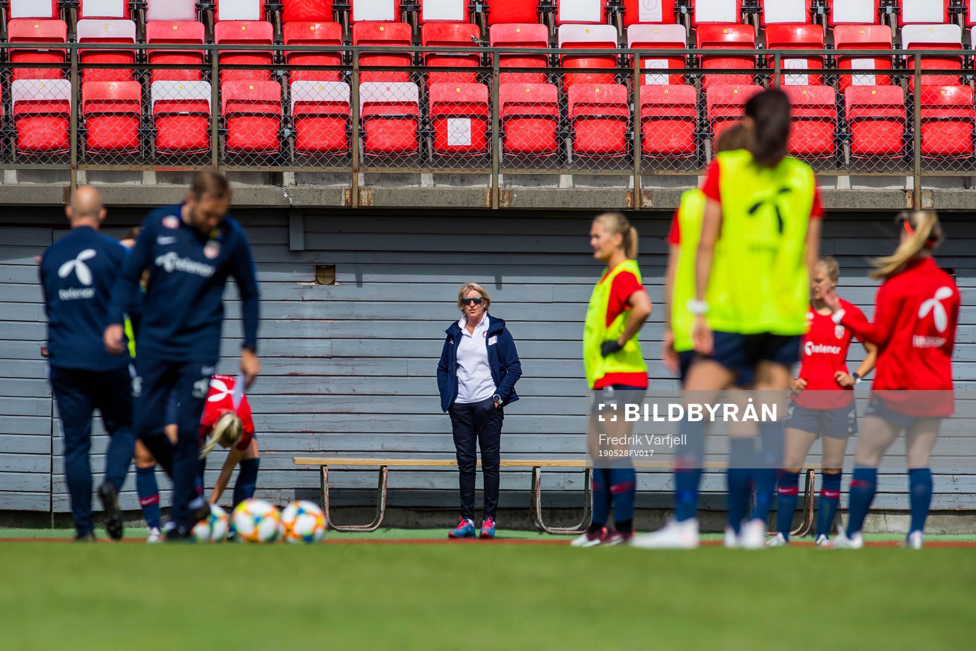 Marit Breivik, team sports coach of Olympiatoppen, during a training session on May 28 in Moss. 