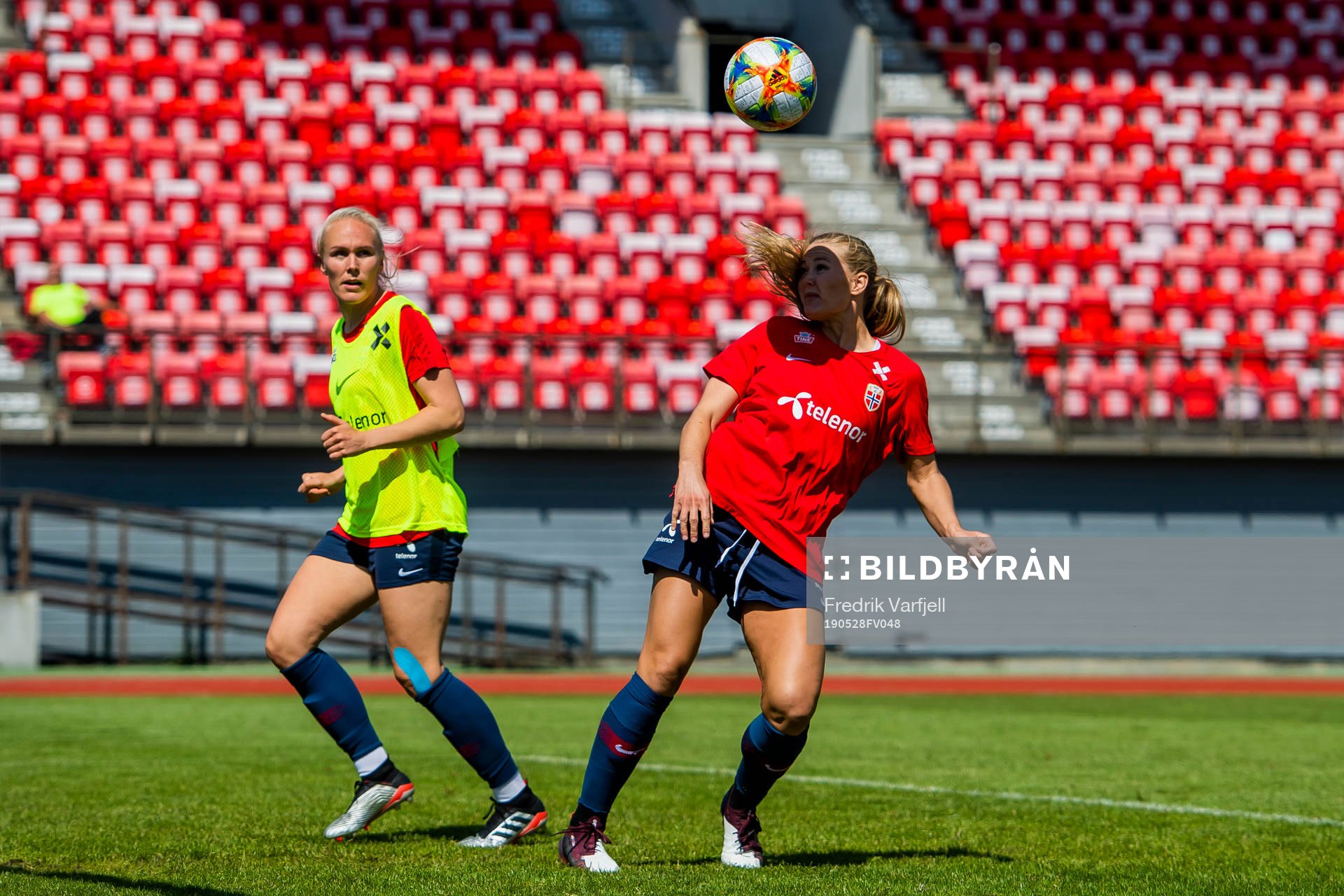 Maria Thorisdottir and Lisa-Marie Karlseng Utland of Norway