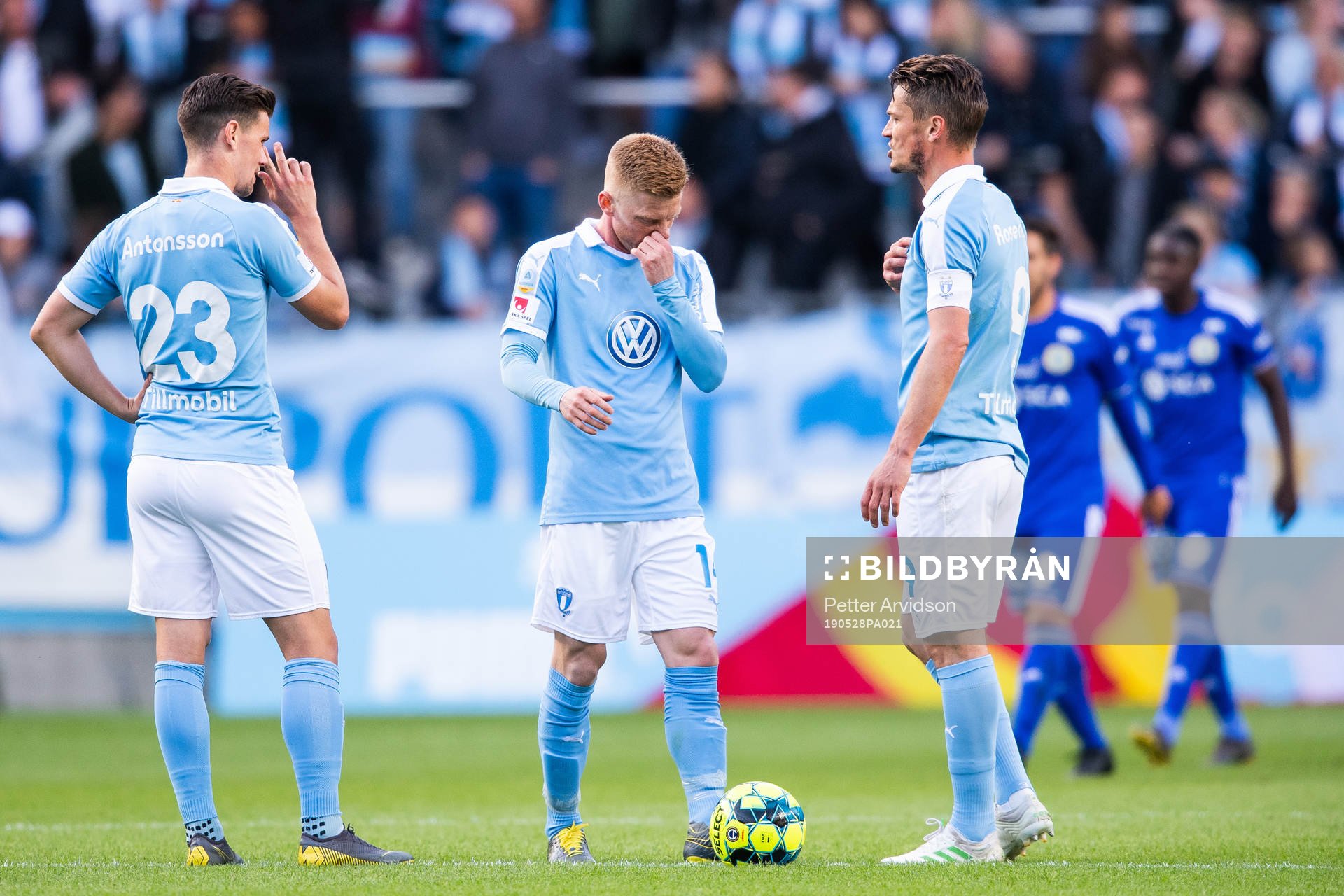 Malmö FFs Marcus Antonsson, Anders Christiansen och Markus
